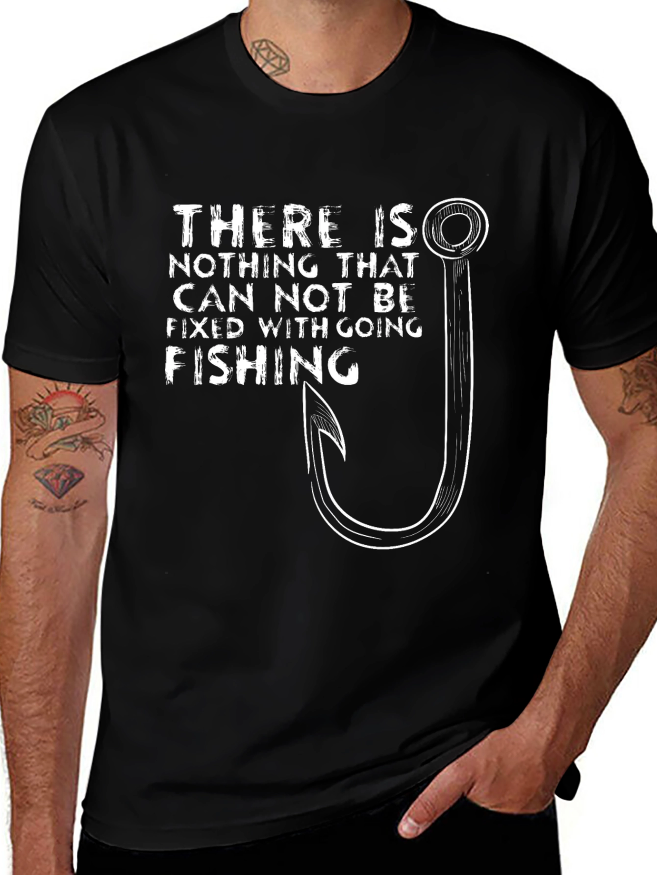 Variant 20 of Fishing Fix T-Shirt -  Funny Angler Tee