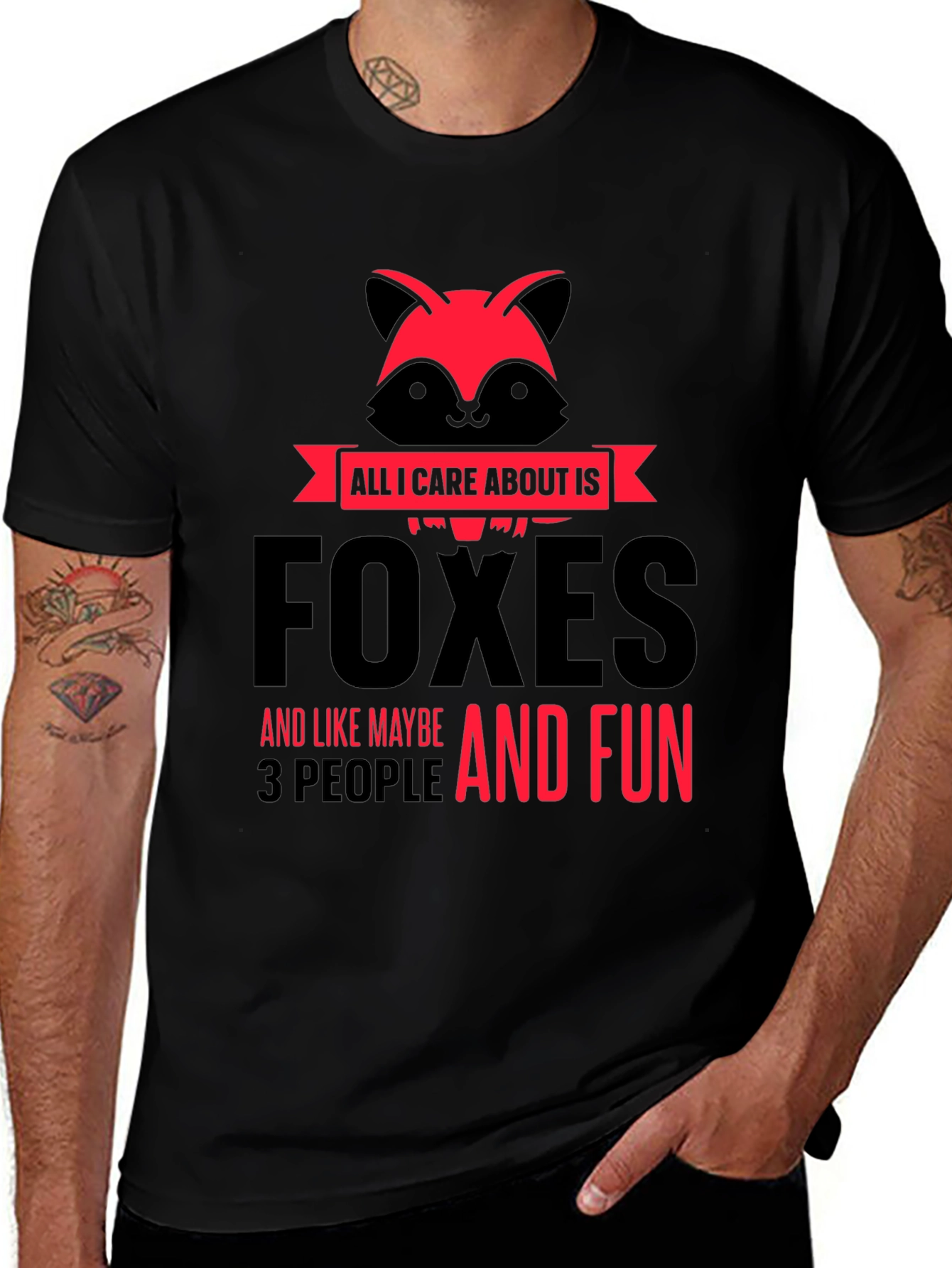 Variant 14 of Foxes And Fun Graphic T-Shirt