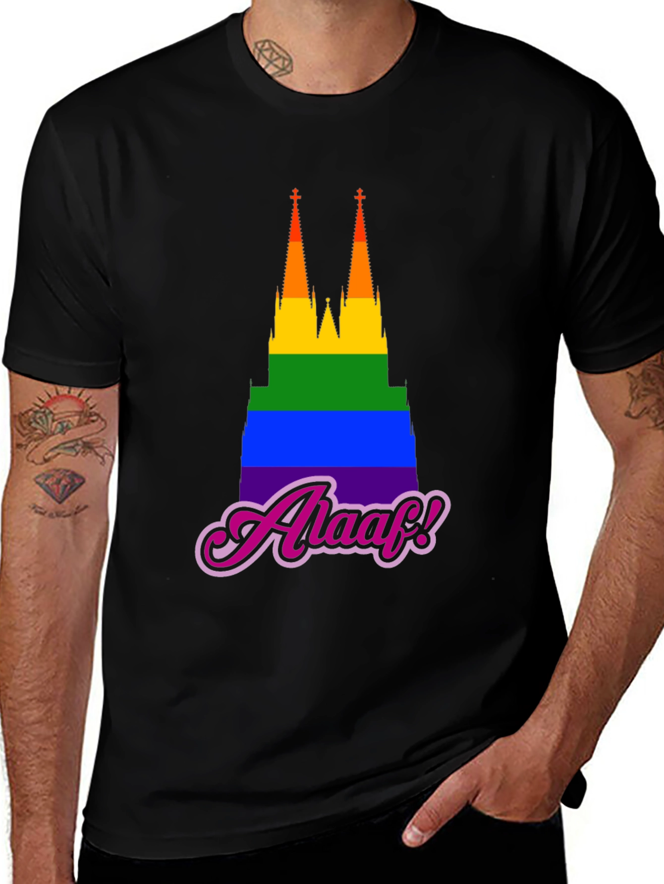 Rainbow Cologne Cathedral Alaaf T-Shirt