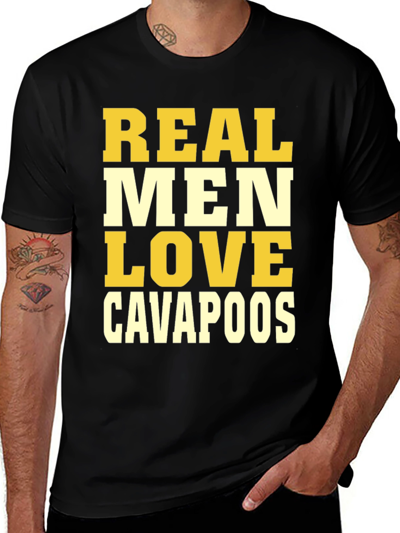 Variant 19 of Real Men Love Cavapoos - Graphic Tee