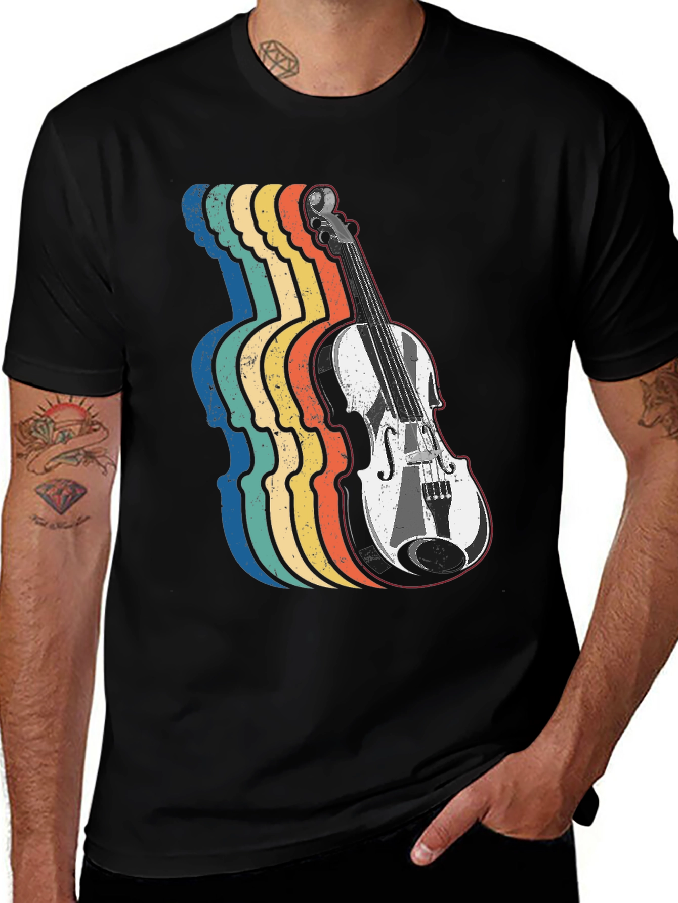 Variant 30 of Retro Violin T-Shirt