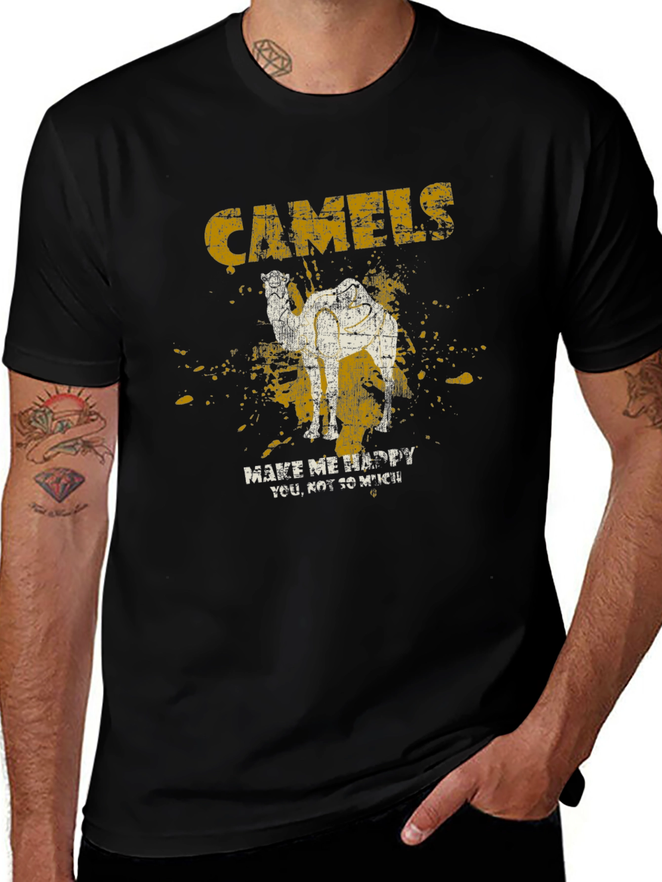 Variant 8 of Camel T-Shirt - Make Me Happy Tee