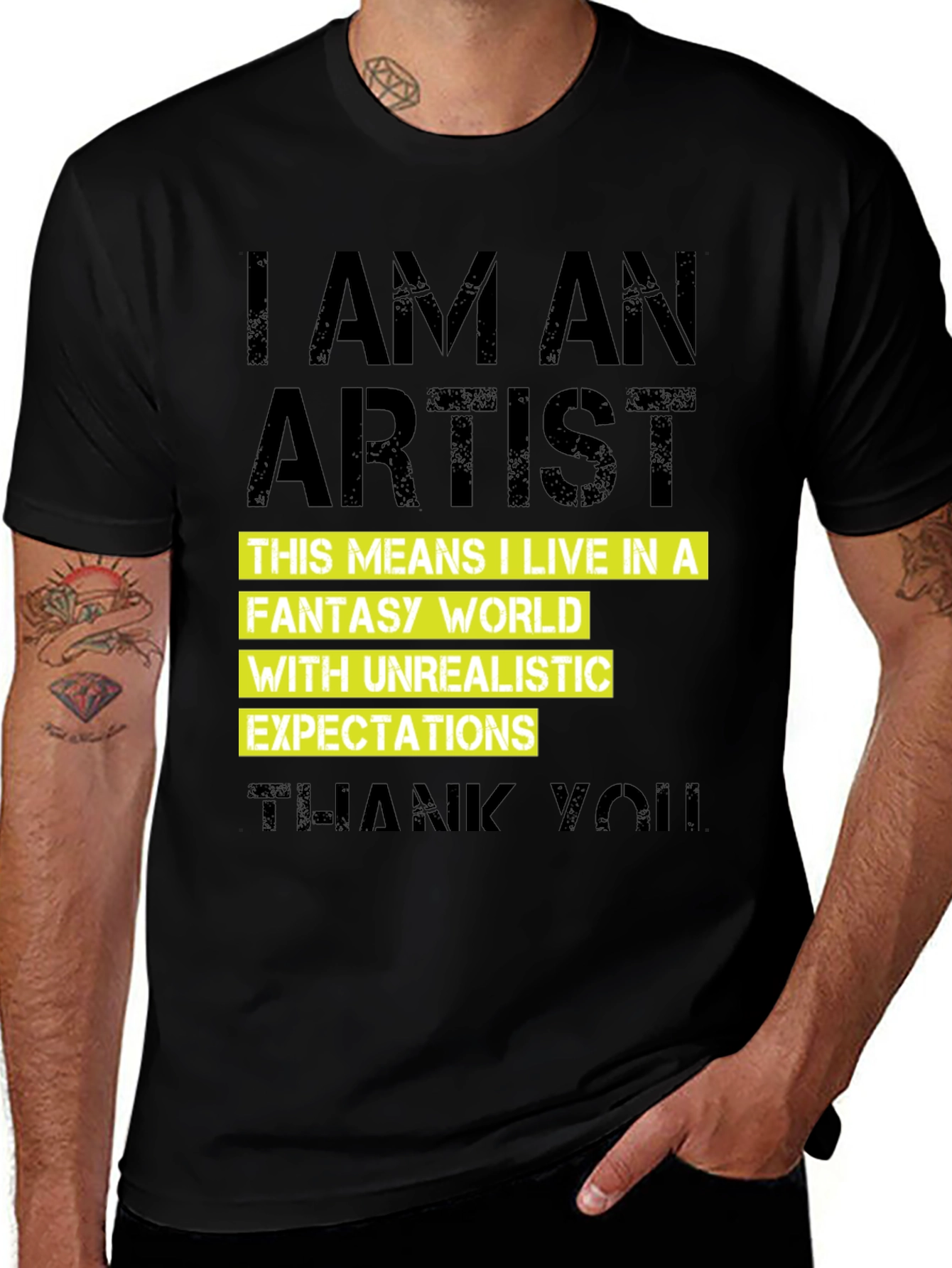 Variant 26 of Artist Statement Graphic Tee - Fantasy World Expectations