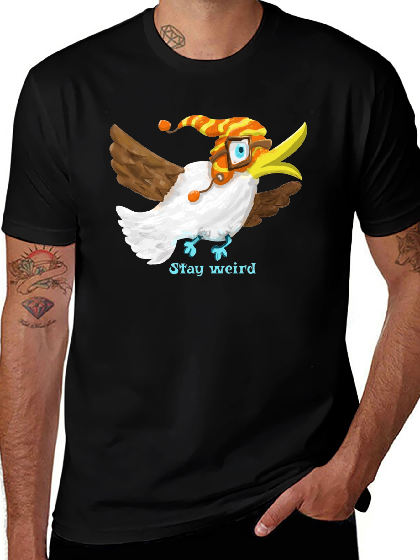 Variant 18 of Stay Weird Bird Tee