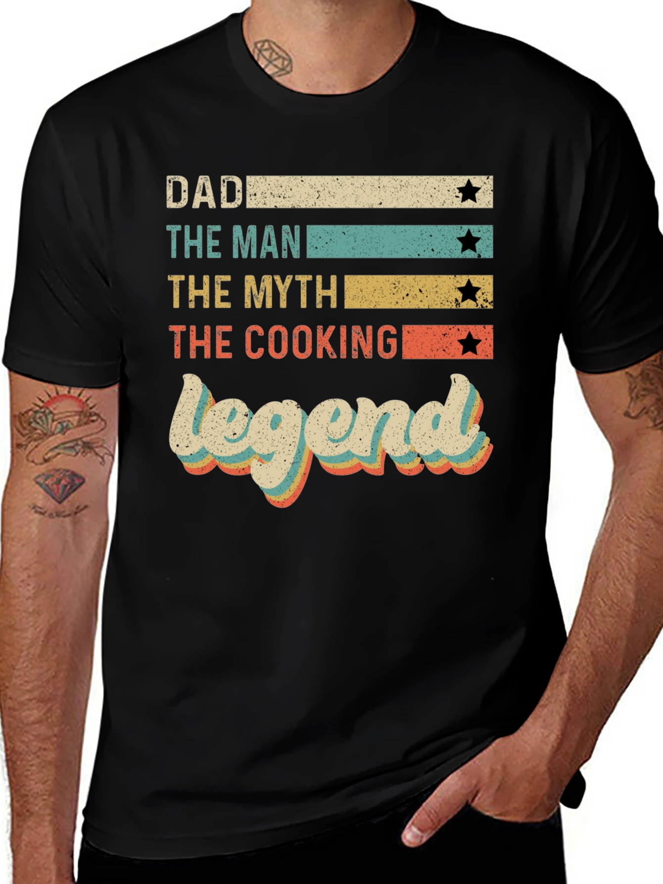 Variant 22 of Dad Cooking Legend Retro Graphic Tee