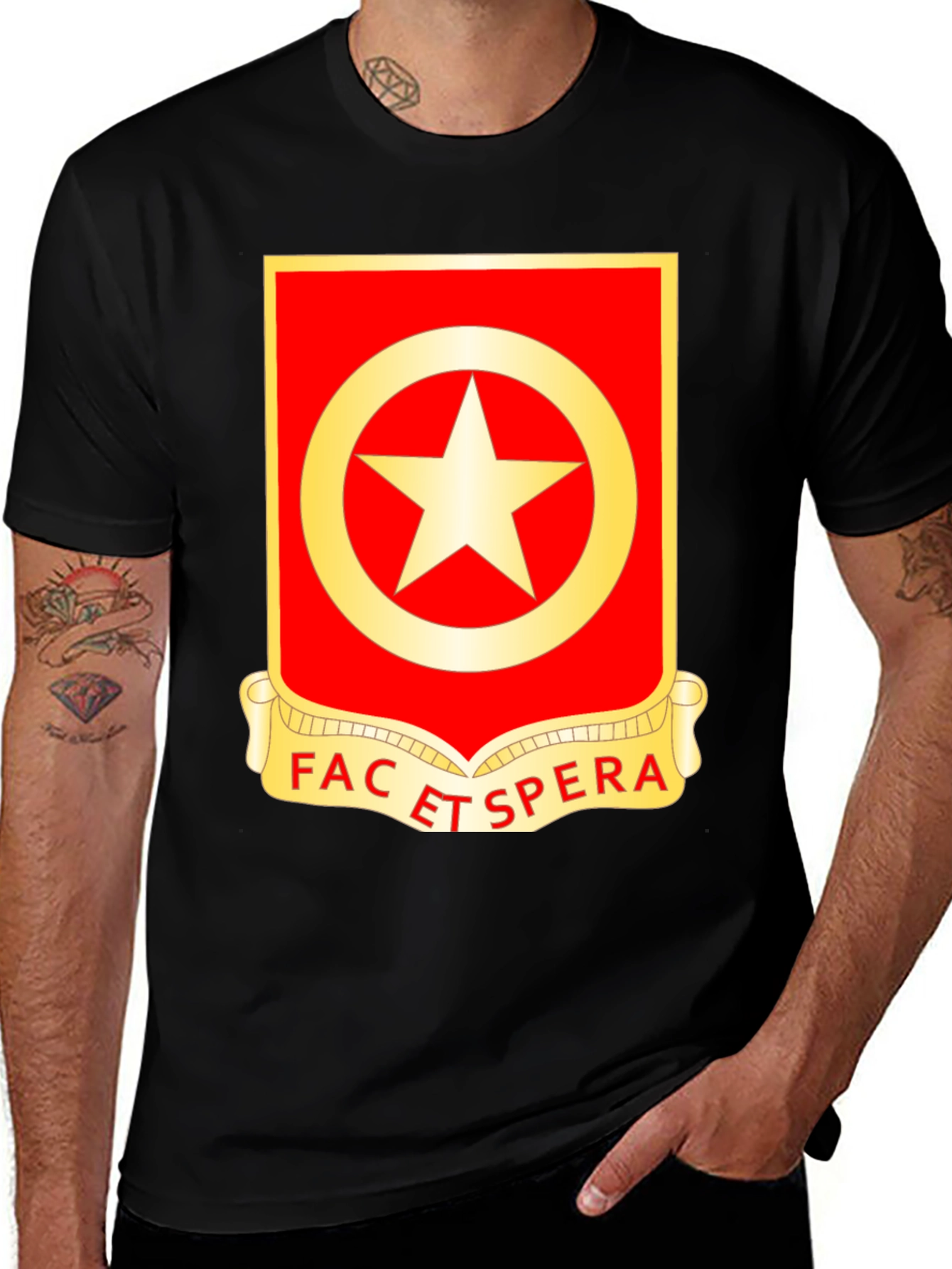 Variant 24 of Army Unit Crest T-Shirt - FAC ET ESPERA