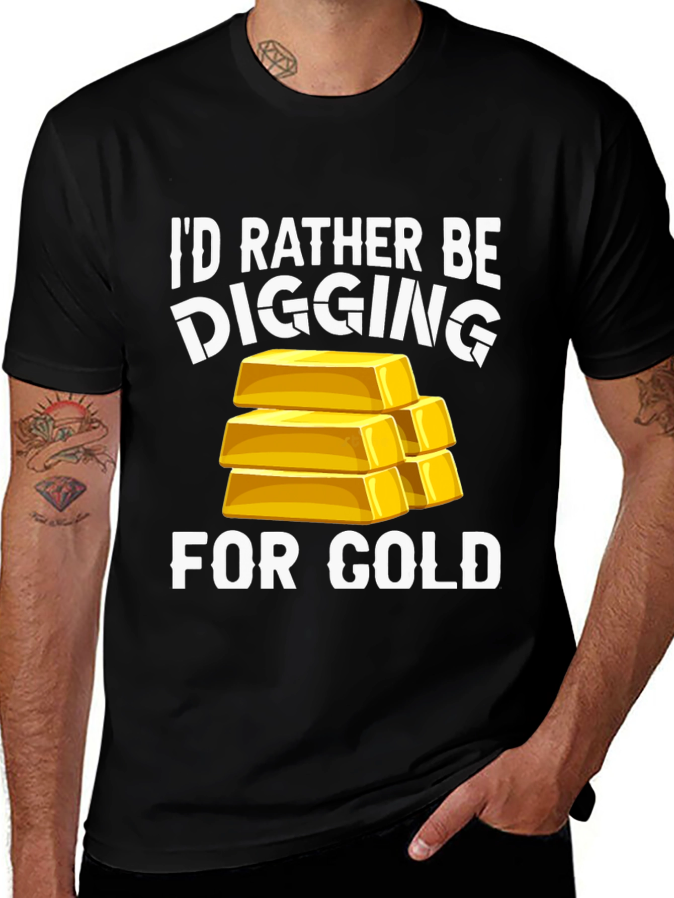 Black Digging For Gold T-Shirt main image
