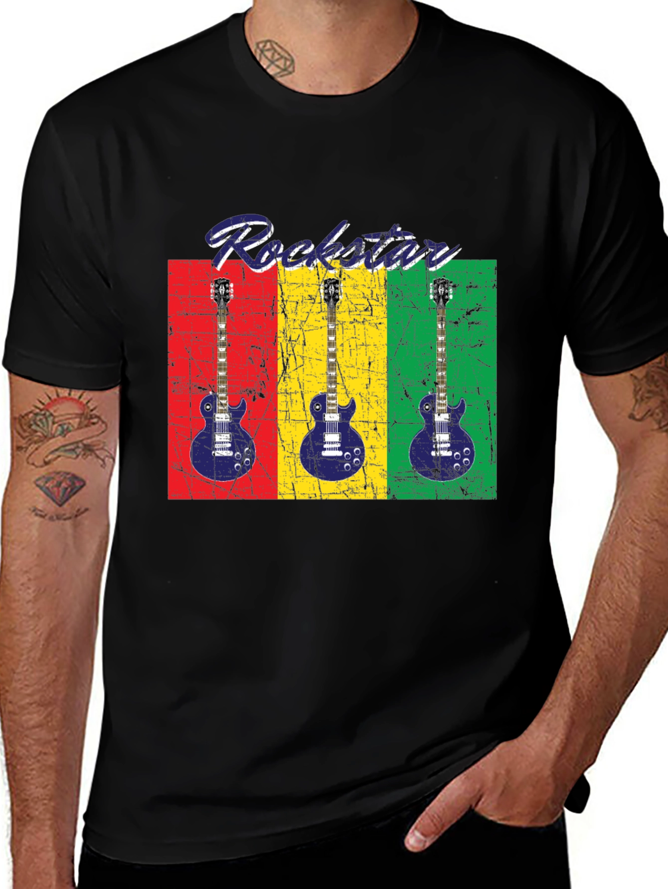 Variant 15 of Rockstar Guitar T-Shirt - Music Lover Tee