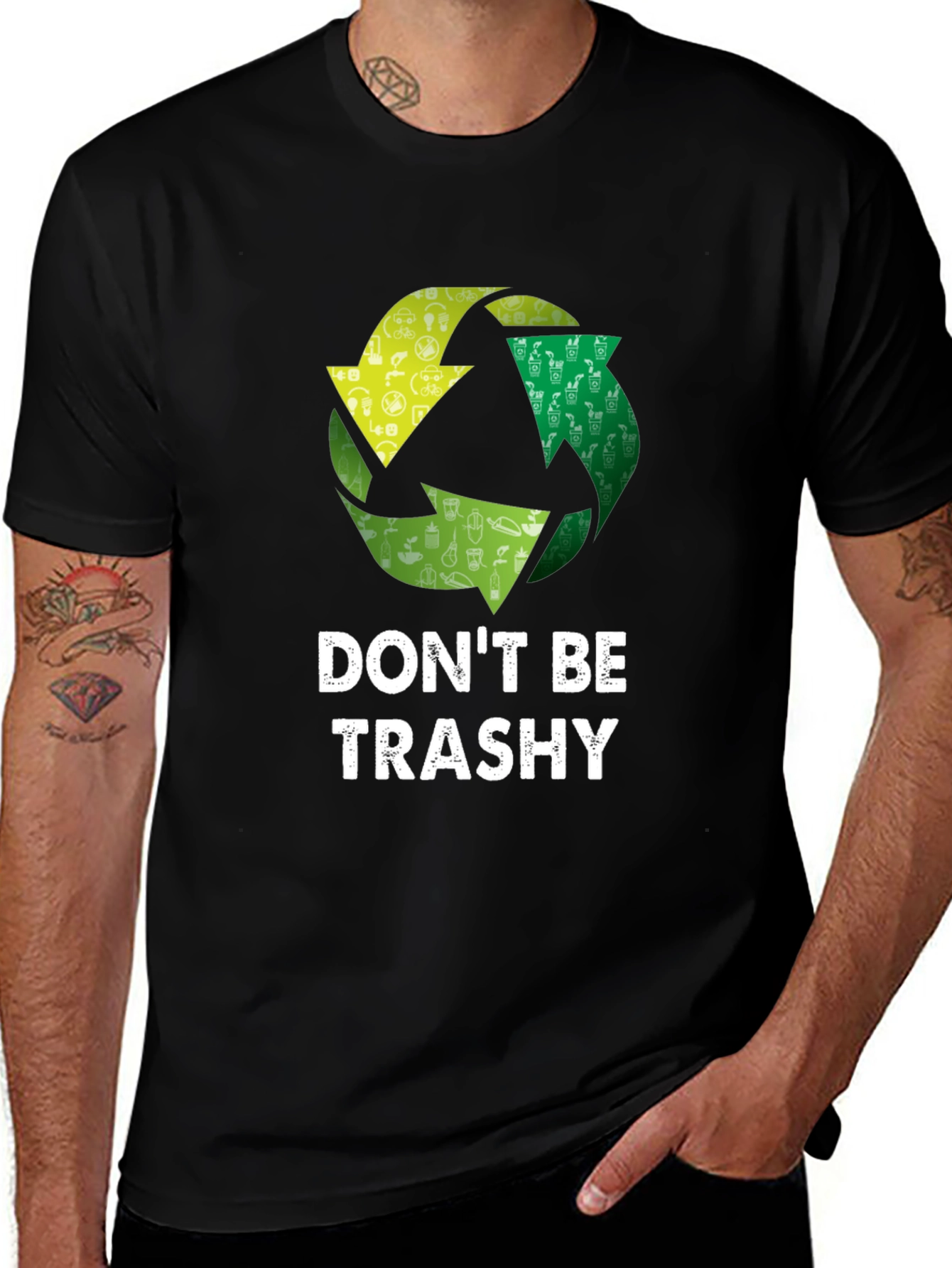 Variant 20 of Don't Be Trashy Graphic Tee - Eco-Friendly T-Shirt