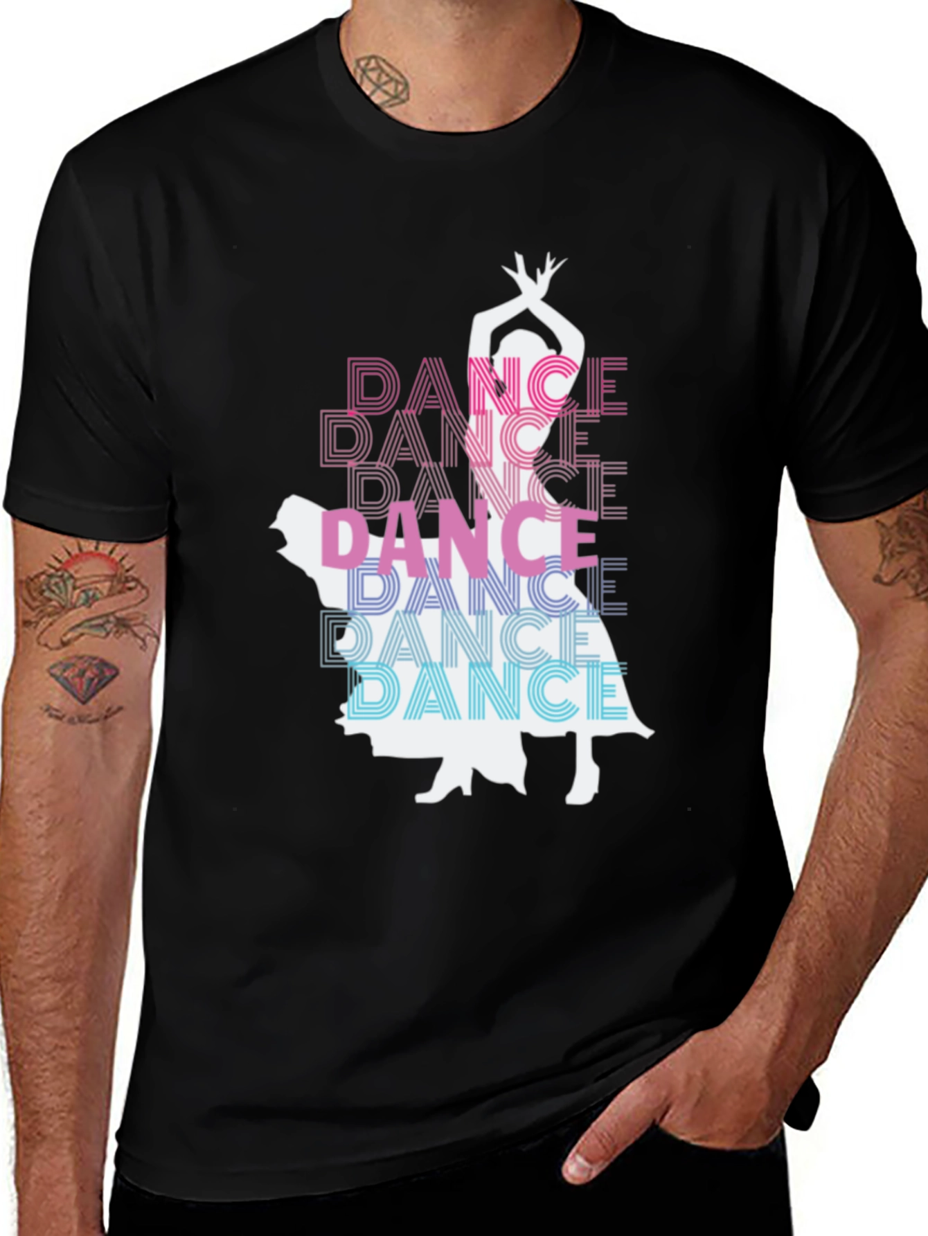 Dance Silhouette Graphic Tee - Stylish Comfort