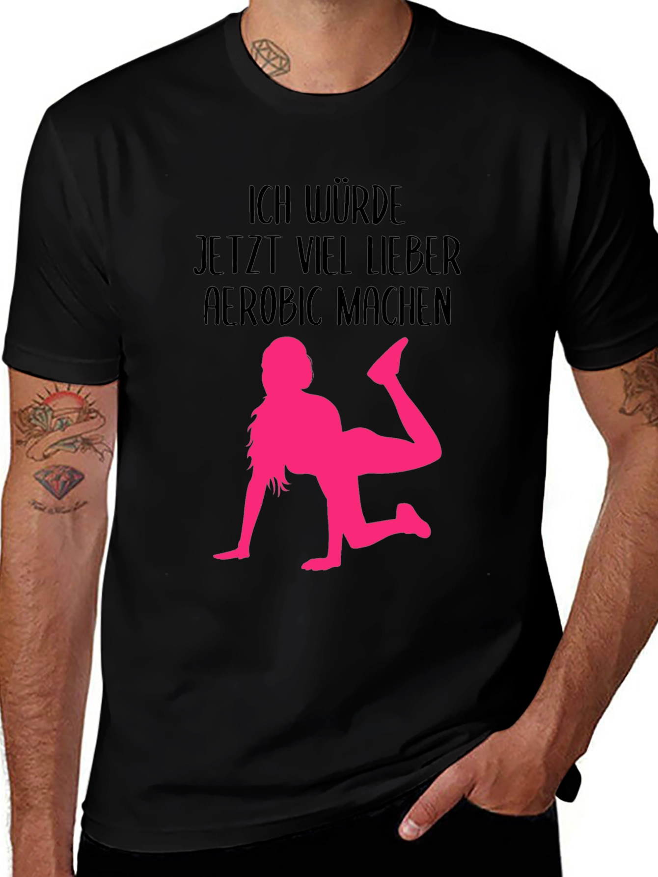 Variant 17 of Aerobic Lover Tee - Funny Workout T-Shirt