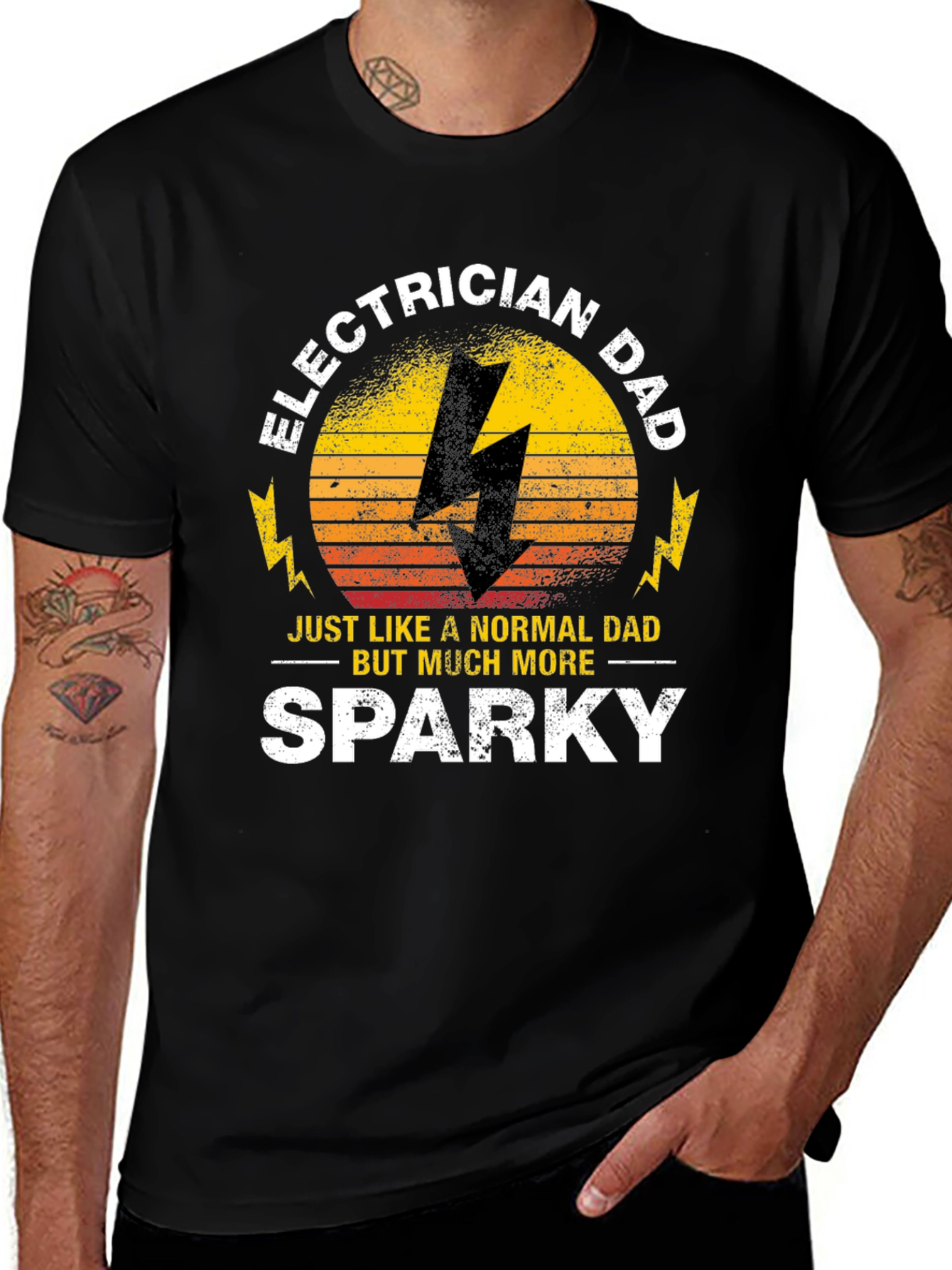 Variant 26 of Electrician Dad T-Shirt - Sparky Father's Day Gift