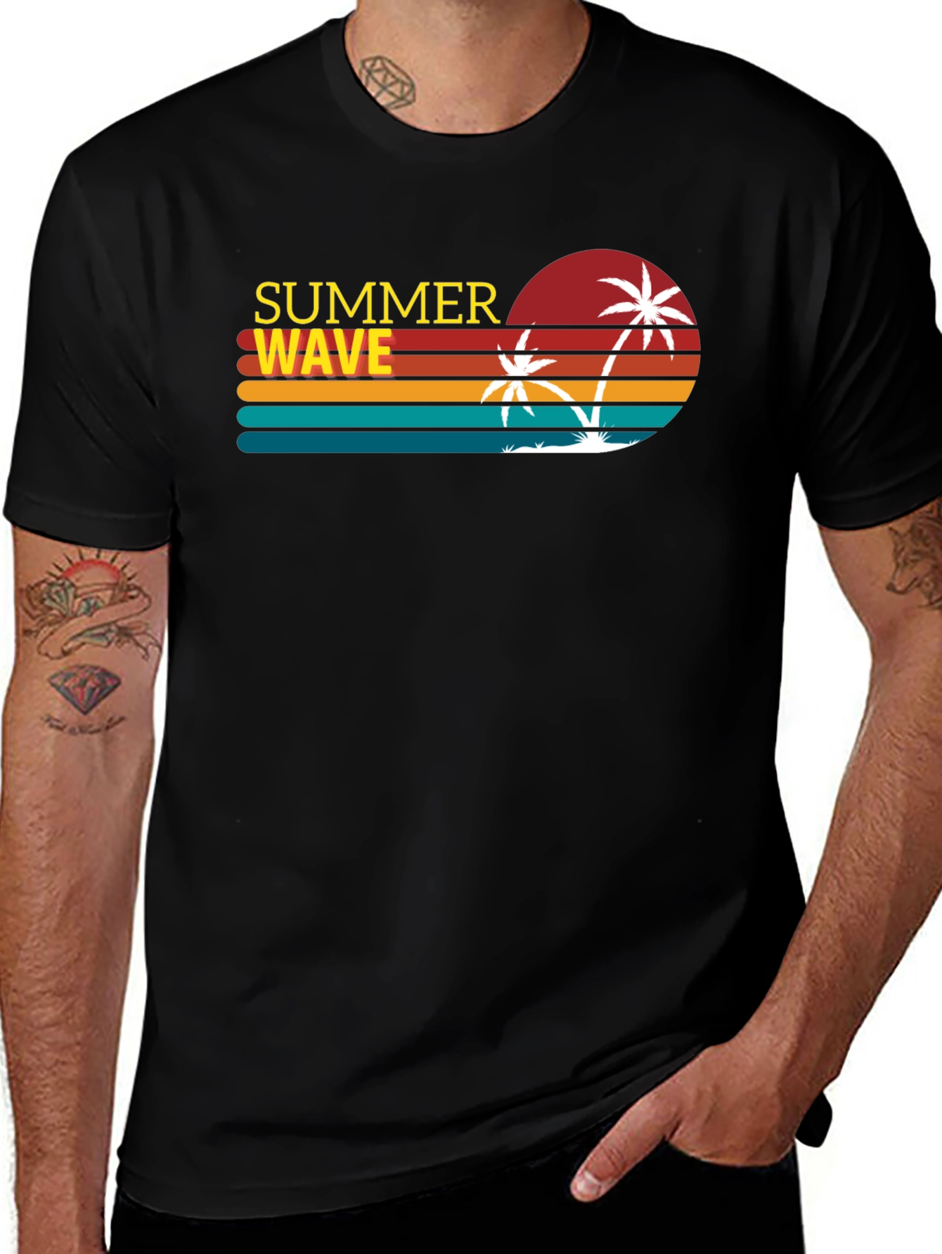 Variant 19 of Summer Wave Retro T-Shirt