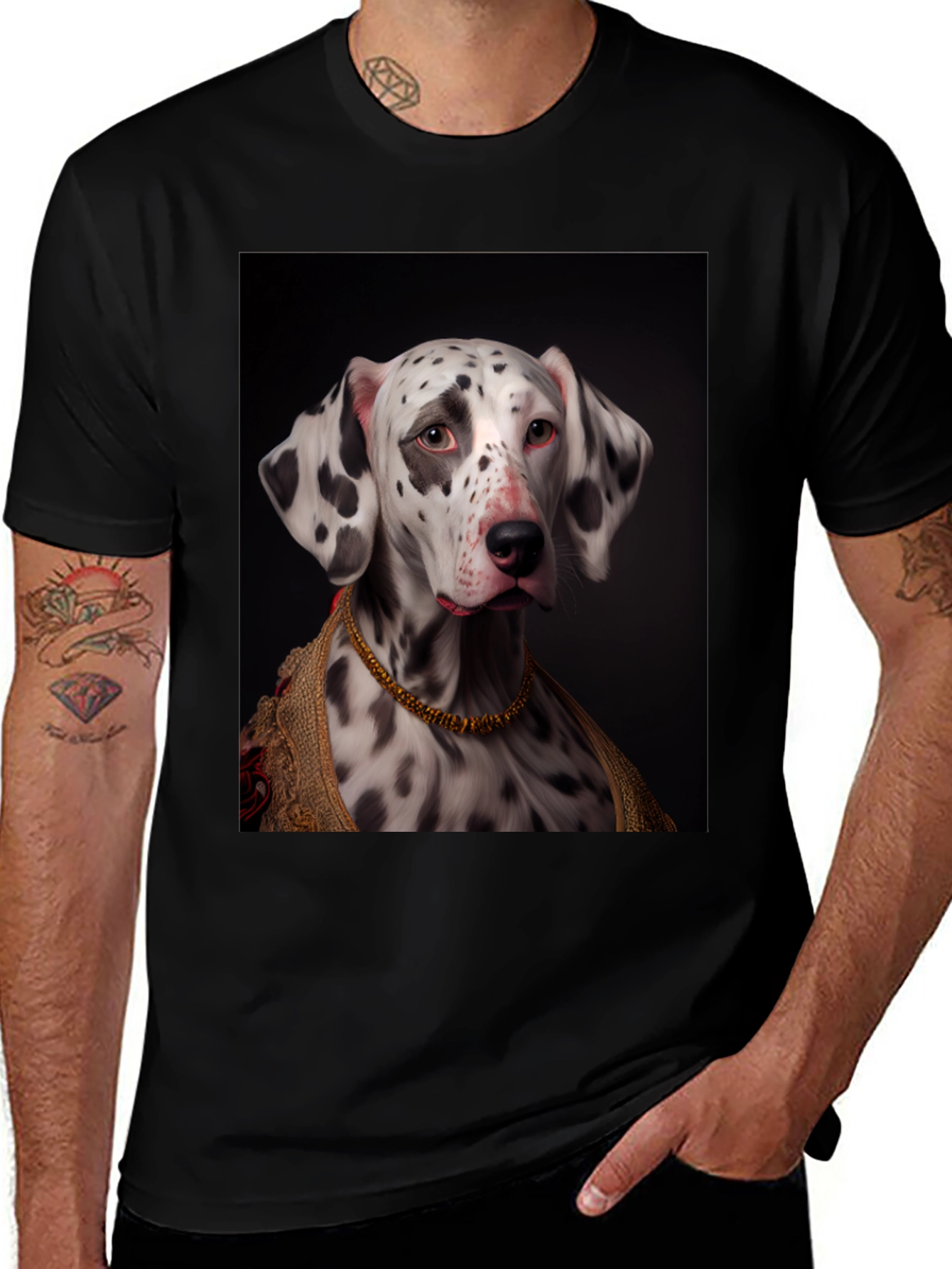 Variant 14 of Dalmatian Portrait Graphic Tee