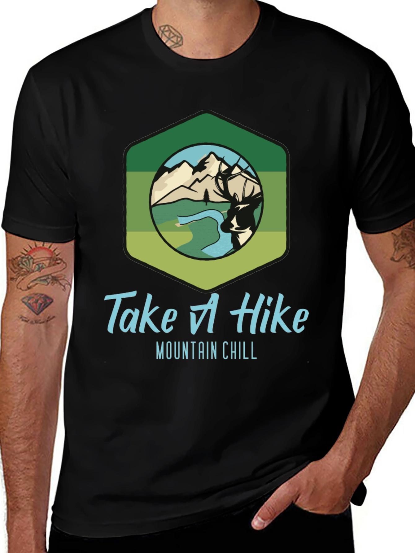 Variant 25 of Take A Hike Mountain Chill Graphic T-Shirt