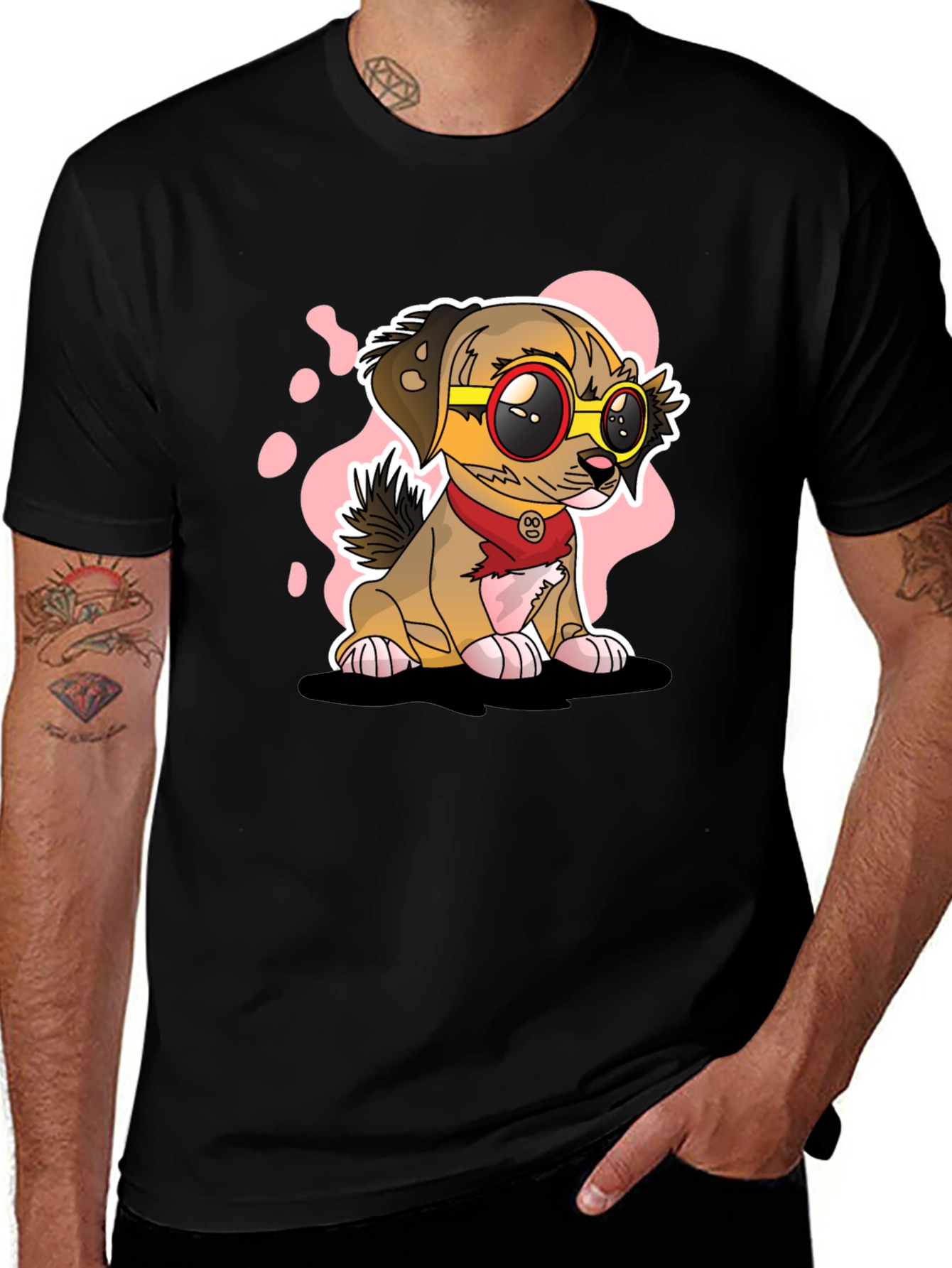 Variant 20 of Cool Dog Cartoon Graphic T-Shirt