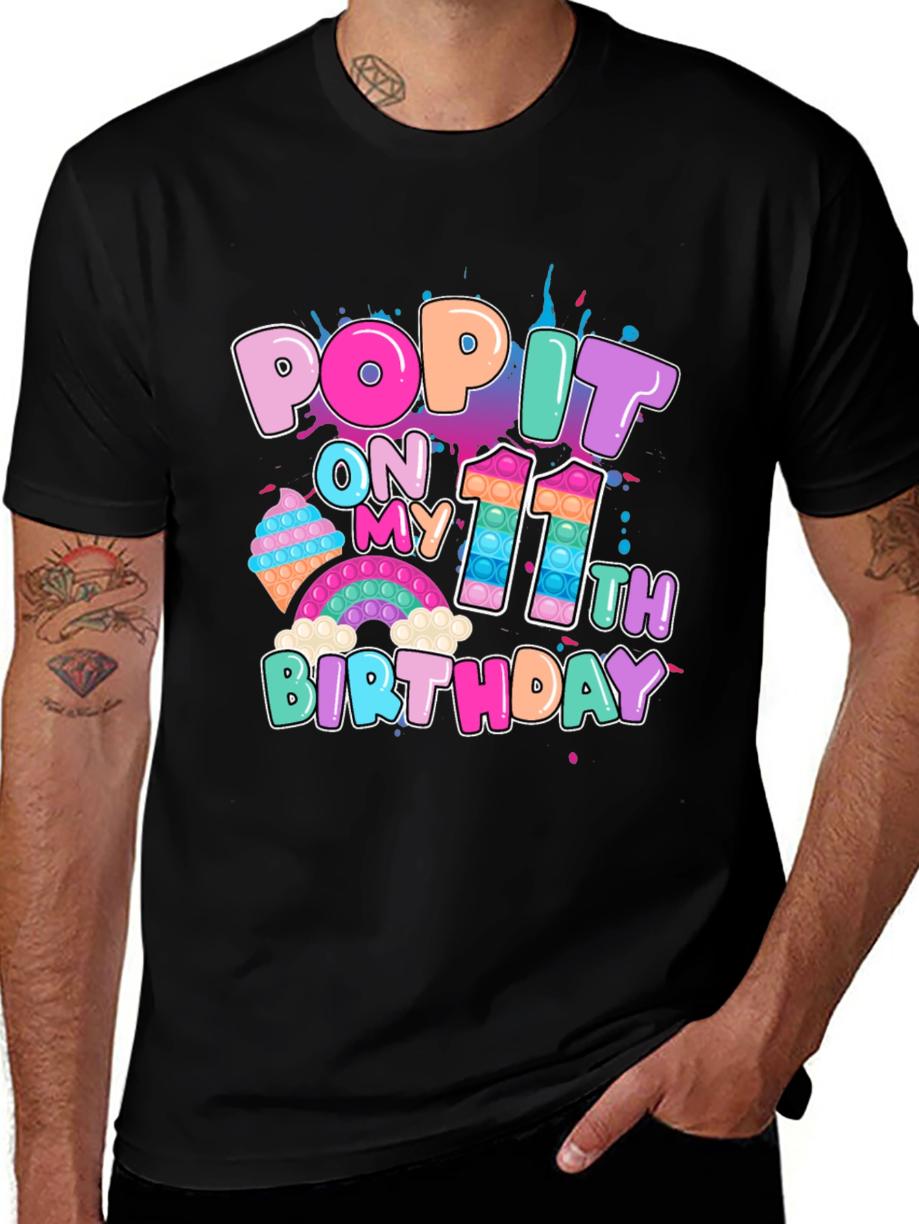 Variant 15 of Pop It On My 11th Birthday T-Shirt