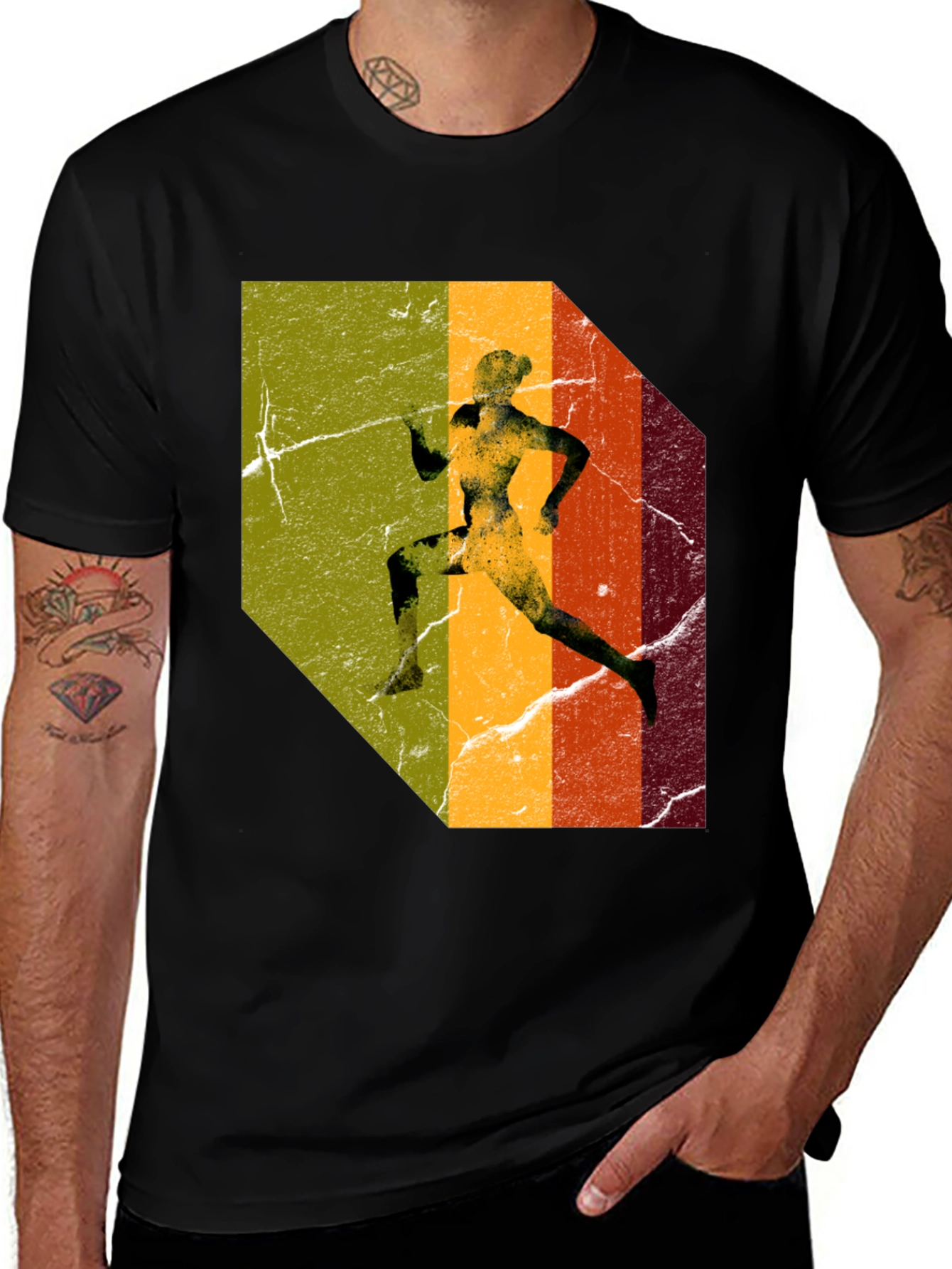 Variant 6 of Retro Runner Graphic T-Shirt