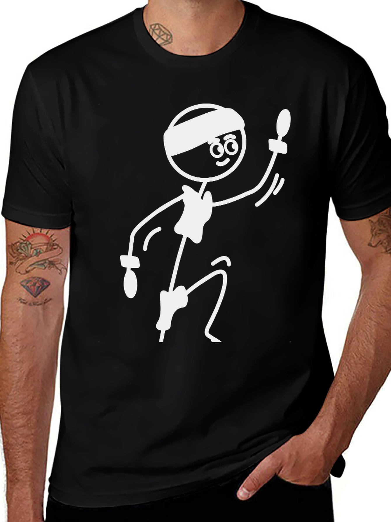Variant 16 of Funny Stick Figure Table Tennis T-Shirt