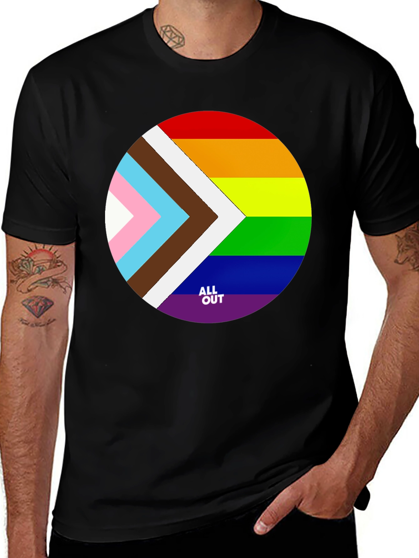 All Out Pride T-Shirt - LGBTQ+ Pride Tee