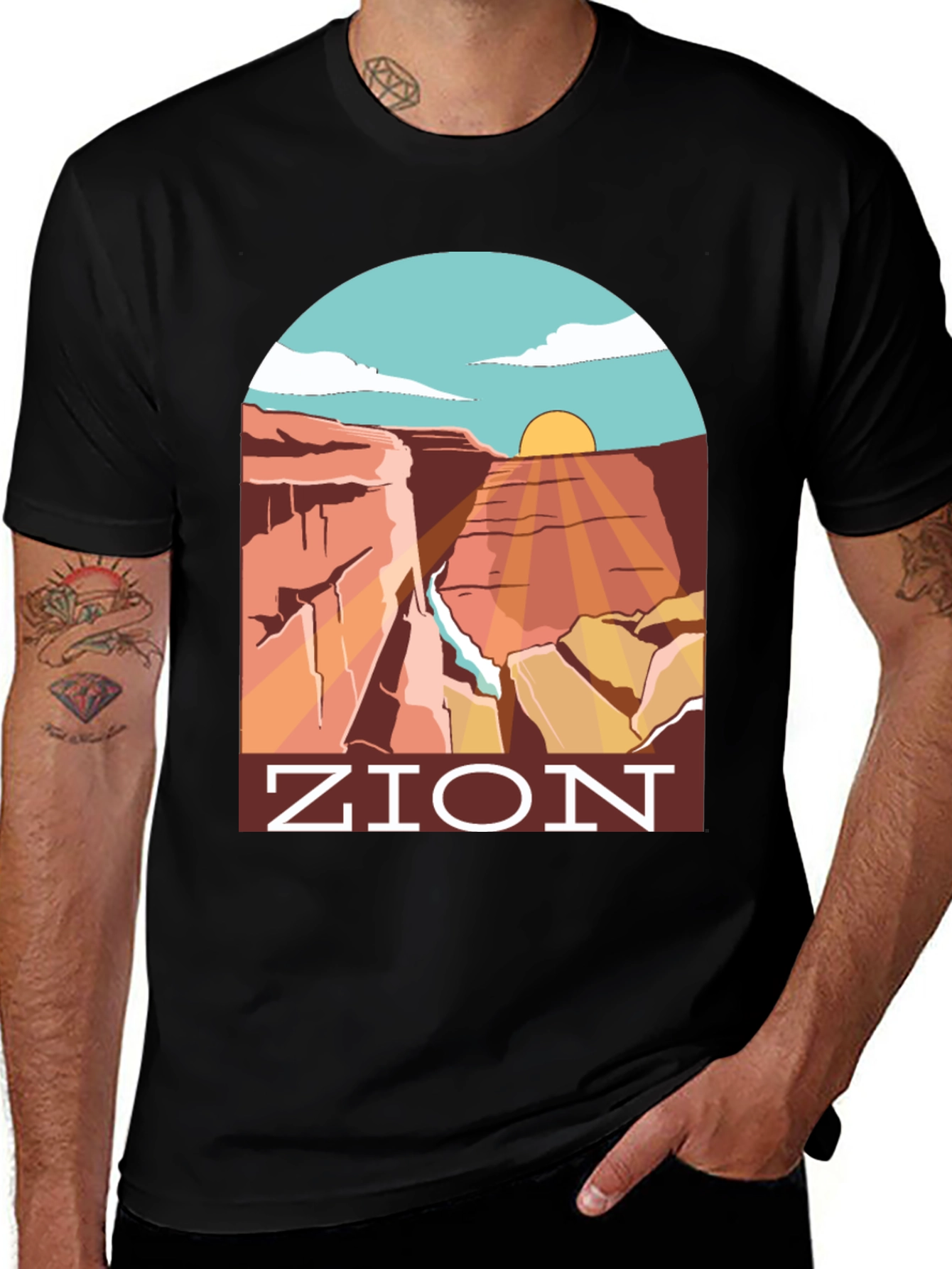 Variant 5 of Zion Canyon Graphic Tee - Adventure Awaits!