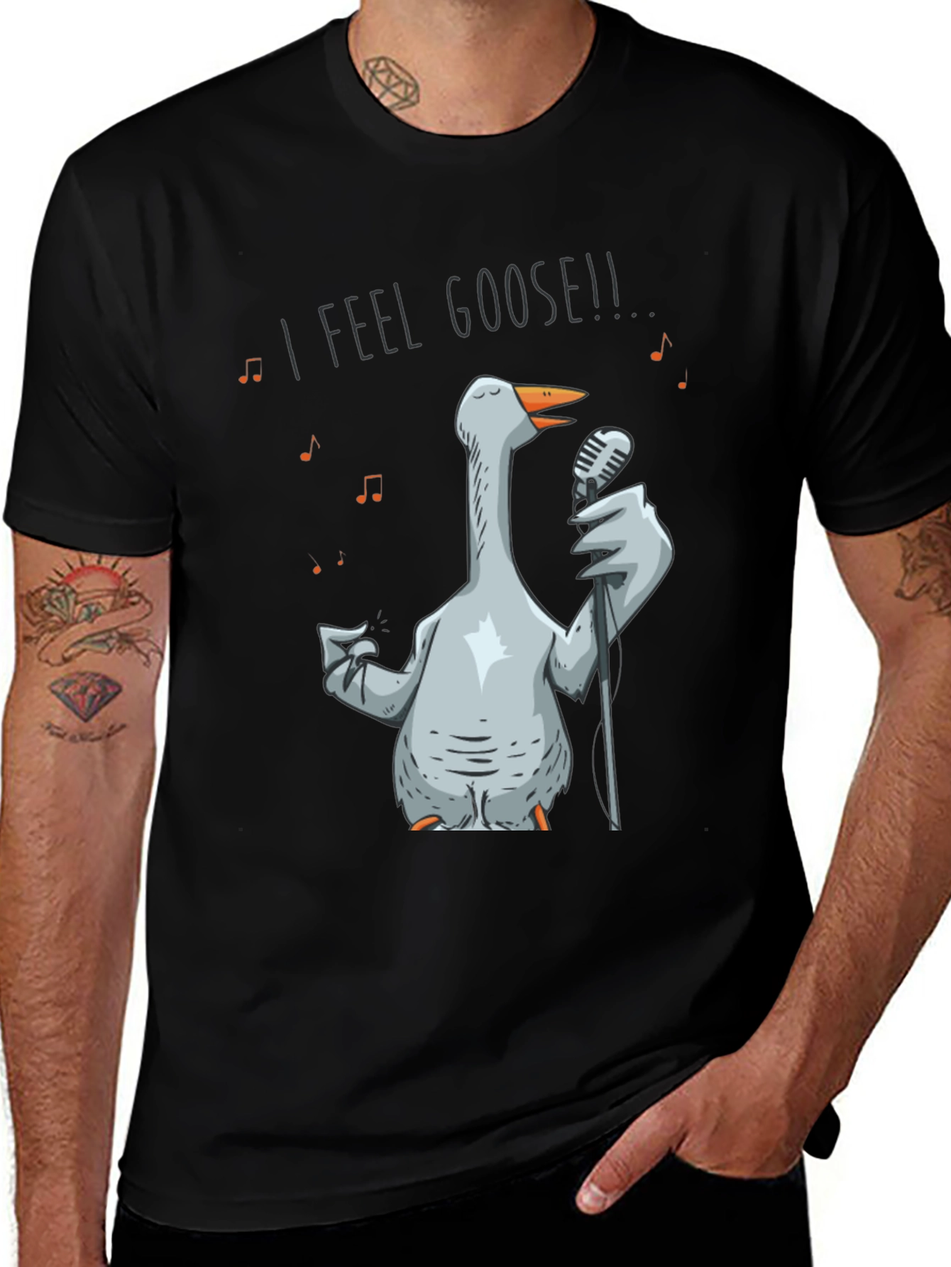 Variant 25 of I Feel Goose! T-Shirt - Funny Goose Singer Tee