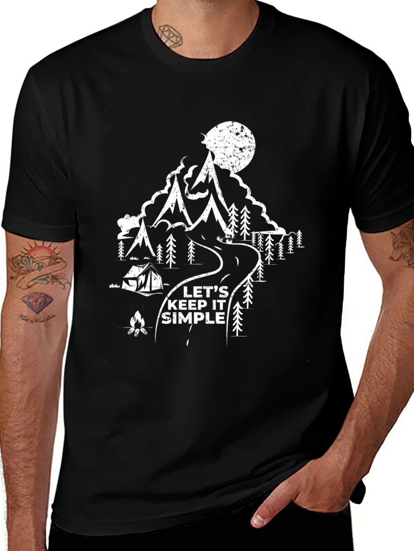 Variant 26 of Let's Keep It Simple Camping T-Shirt