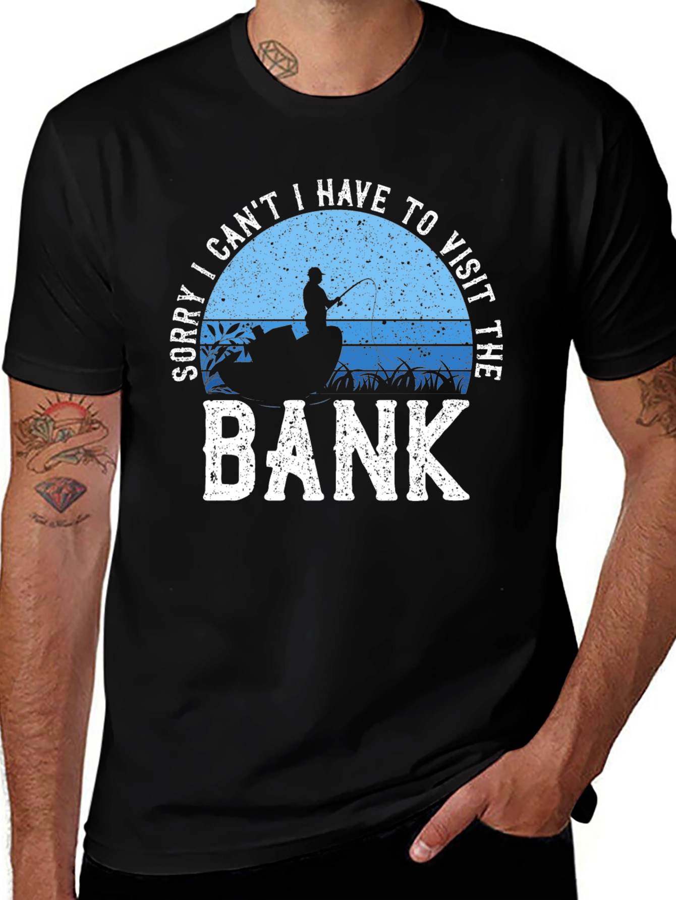 Variant 23 of Fishing T-Shirt: Visit the Bank