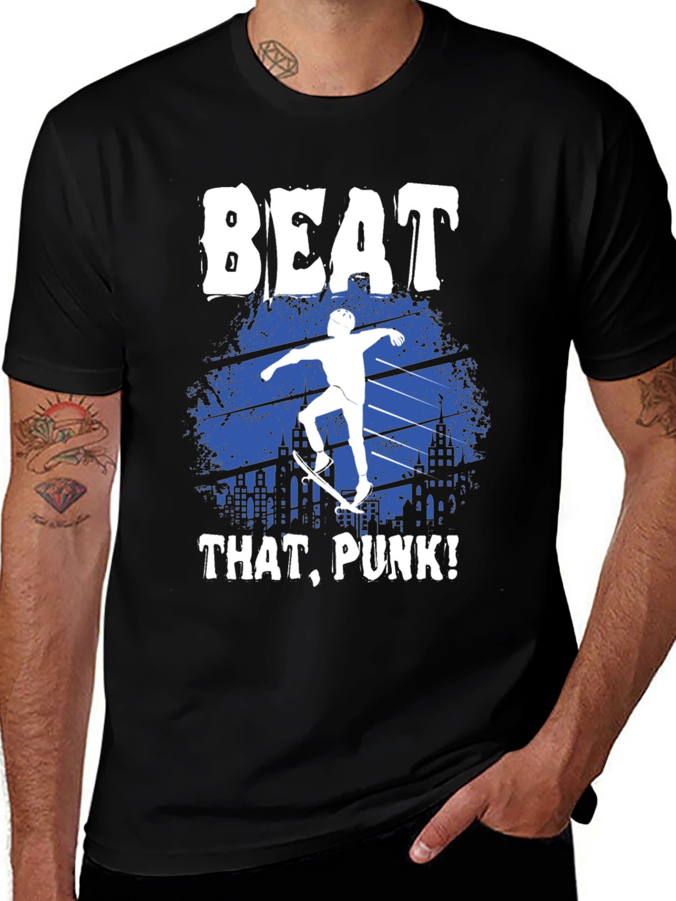 Variant 17 of Beat That Punk! Graphic Print T-Shirt