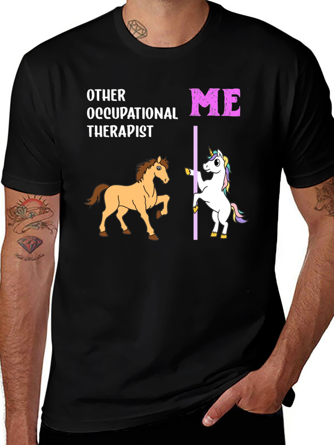 Variant 12 of Funny Occupational Therapist T-Shirt Unicorn