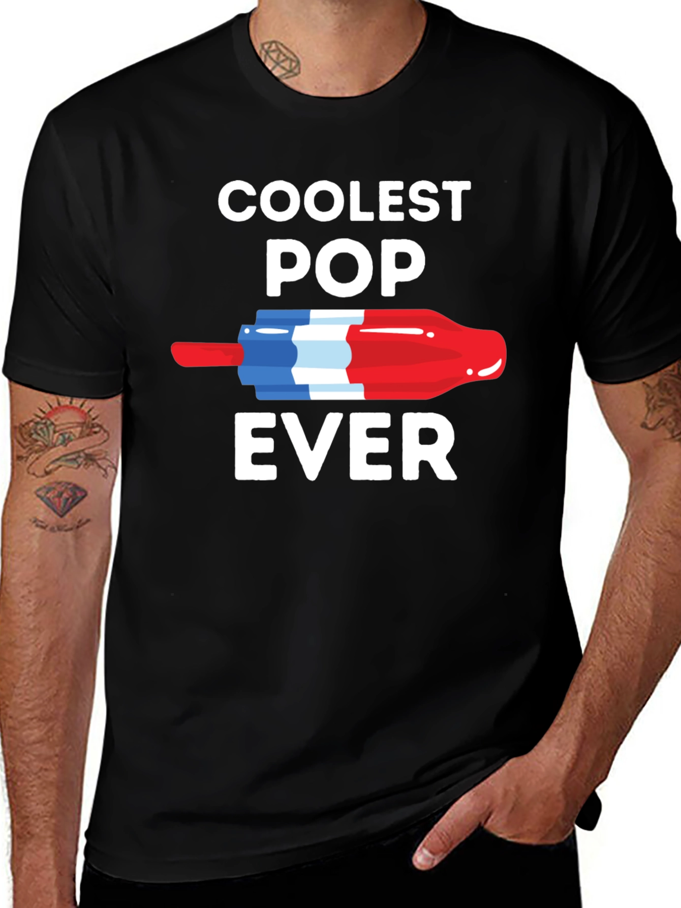 Variant 29 of Coolest Pop Ever Patriotic Popsicle Graphic T-Shirt