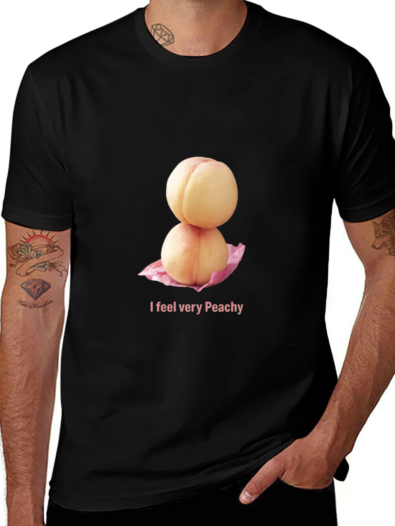 Variant 7 of Peachy T-Shirt - I Feel Very Peachy!