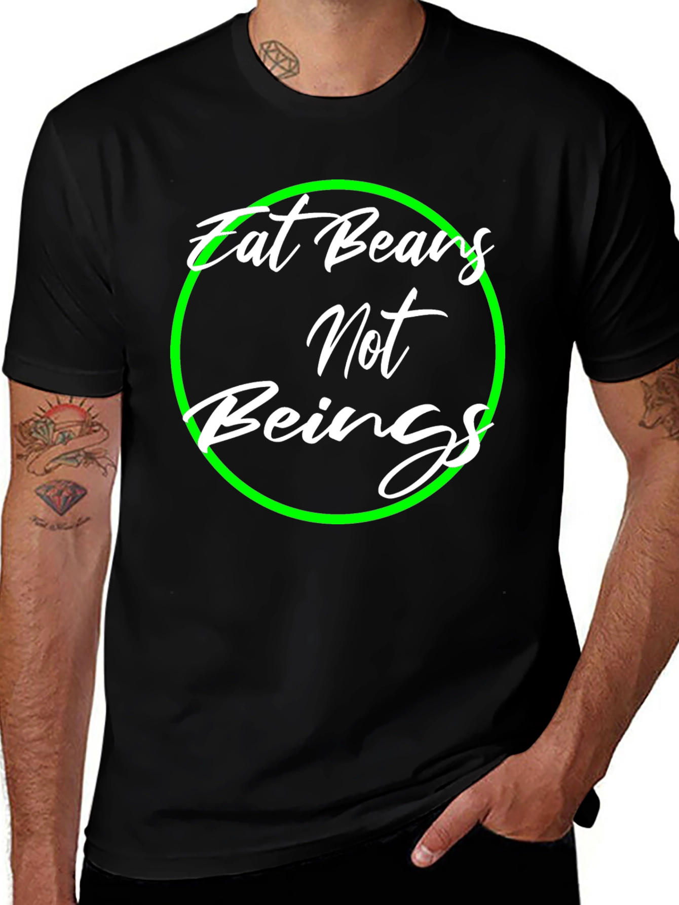 Variant 14 of Eat Beans Not Beings Graphic T-Shirt