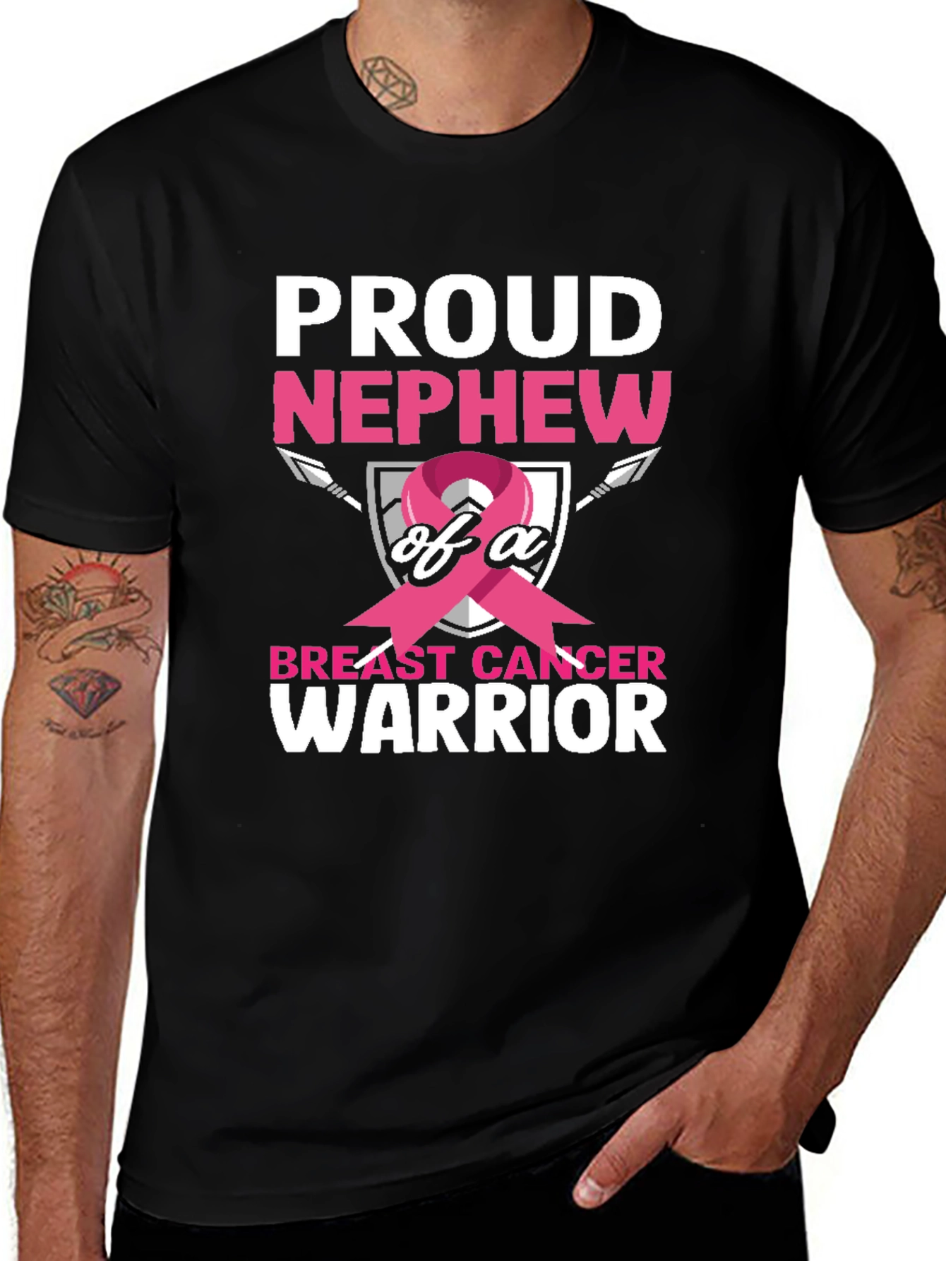 Proud Nephew Breast Cancer Warrior T-Shirt