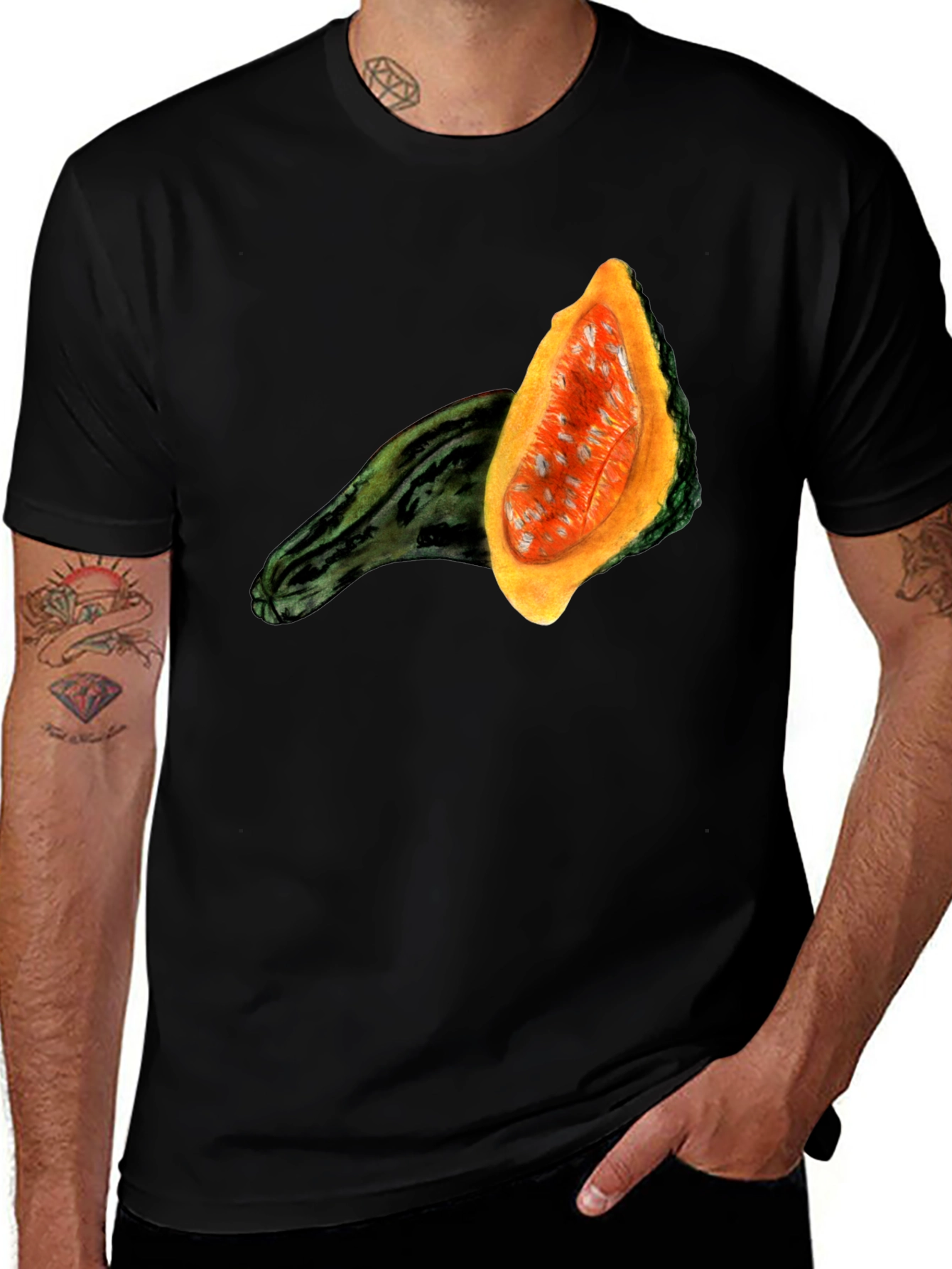 Variant 26 of Squash Graphic Tee - Unique Vegetable Print T-Shirt