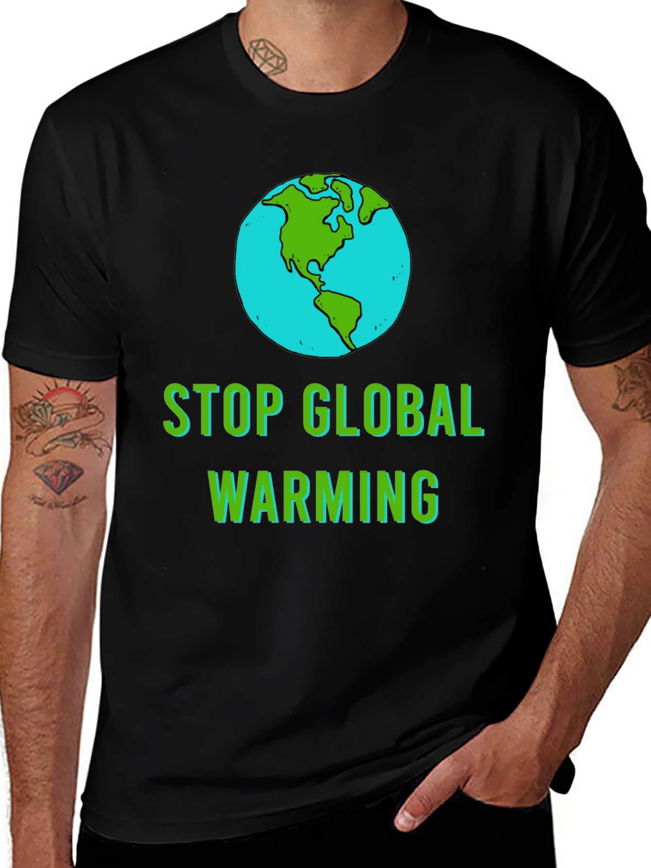 Variant 21 of Stop Global Warming Graphic T-Shirt
