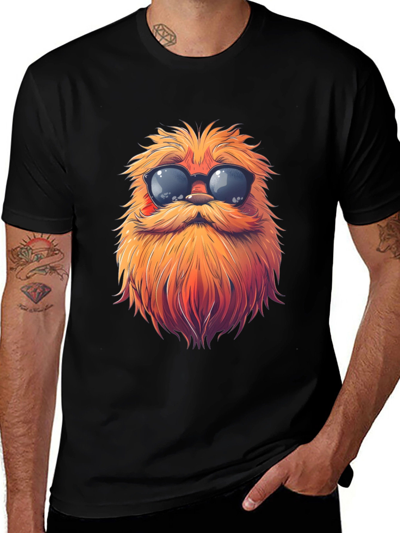 Variant 2 of Lorax-Style Graphic Tee - Cool & Fun!