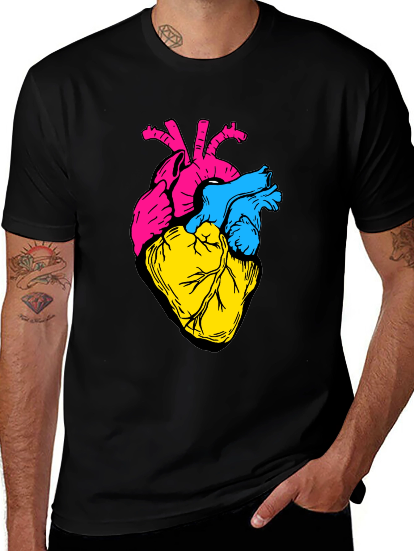 Variant 2 of Anatomical Heart Tee - Bold Graphic Print