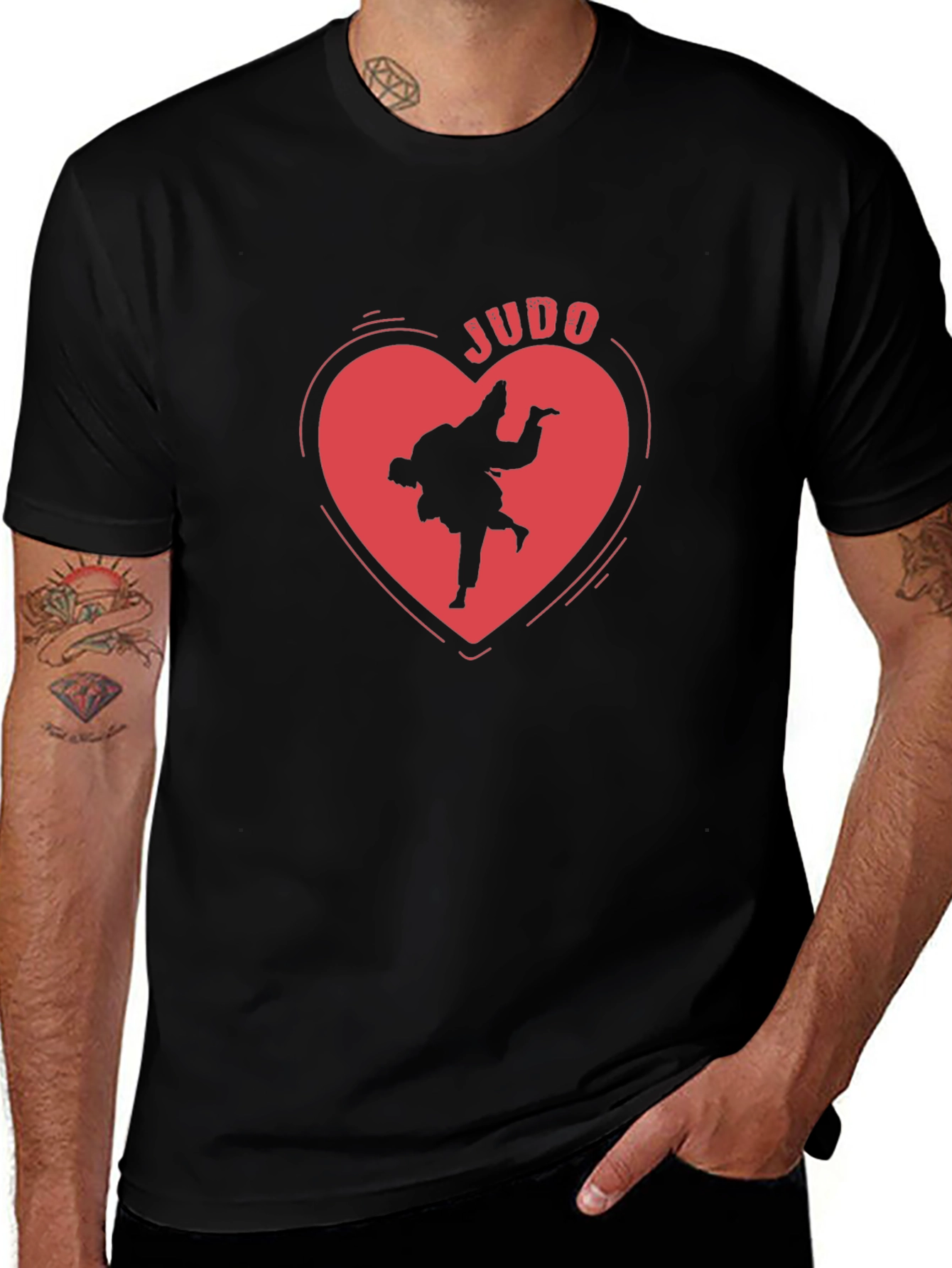 Judo Heart Graphic T-Shirt - Martial Arts Love!