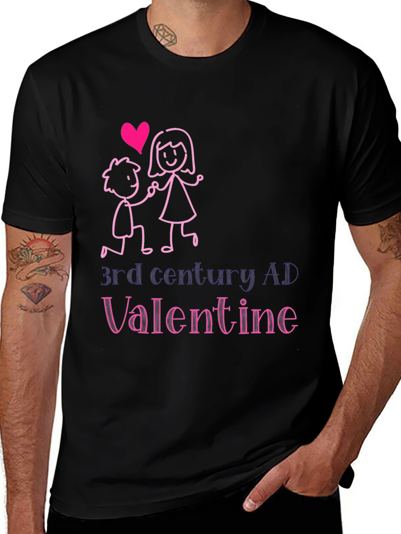 Variant 22 of Romantic 3rd Century Valentine Graphic Tee