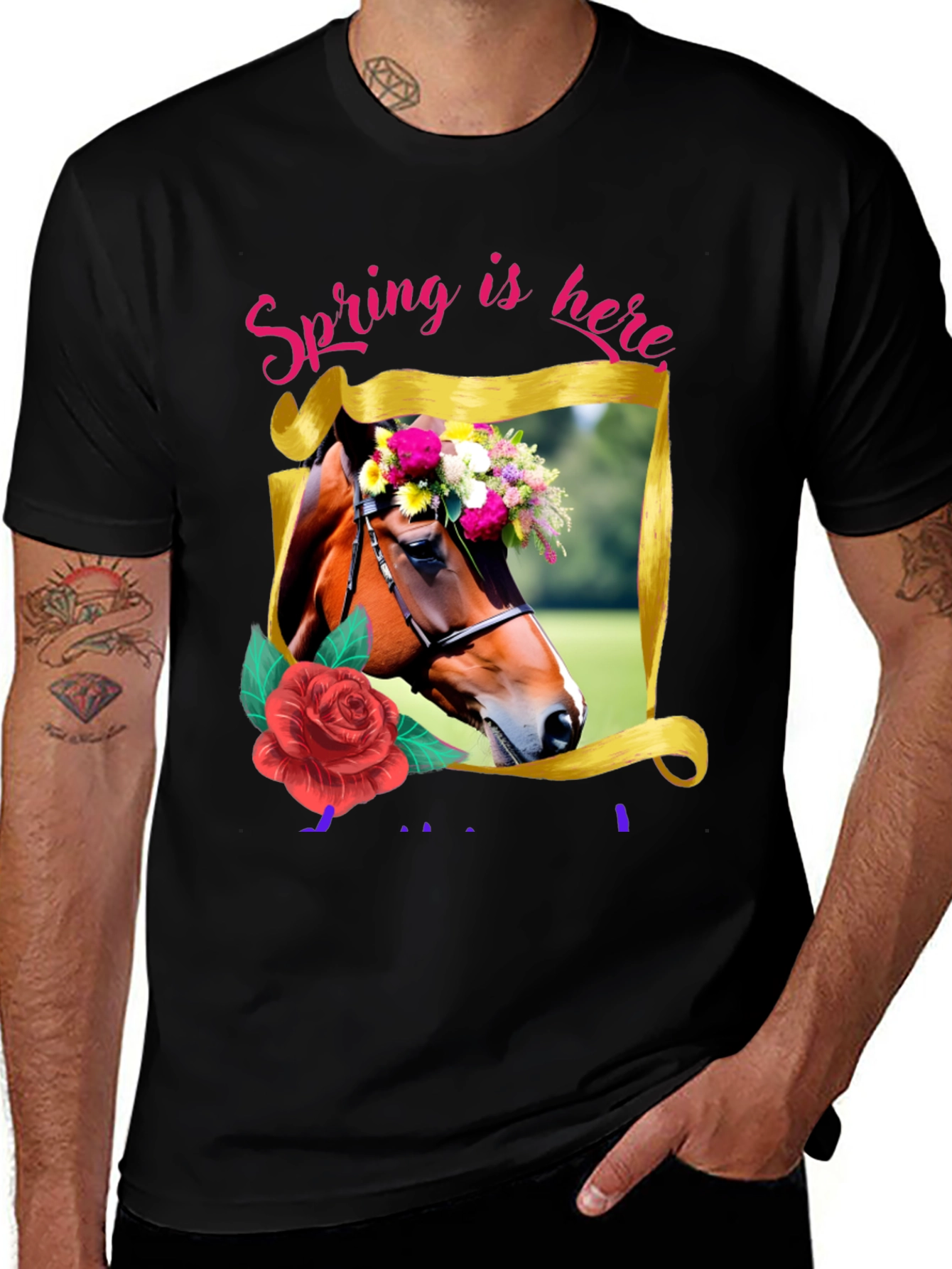 Variant 27 of Spring Horse Graphic Tee