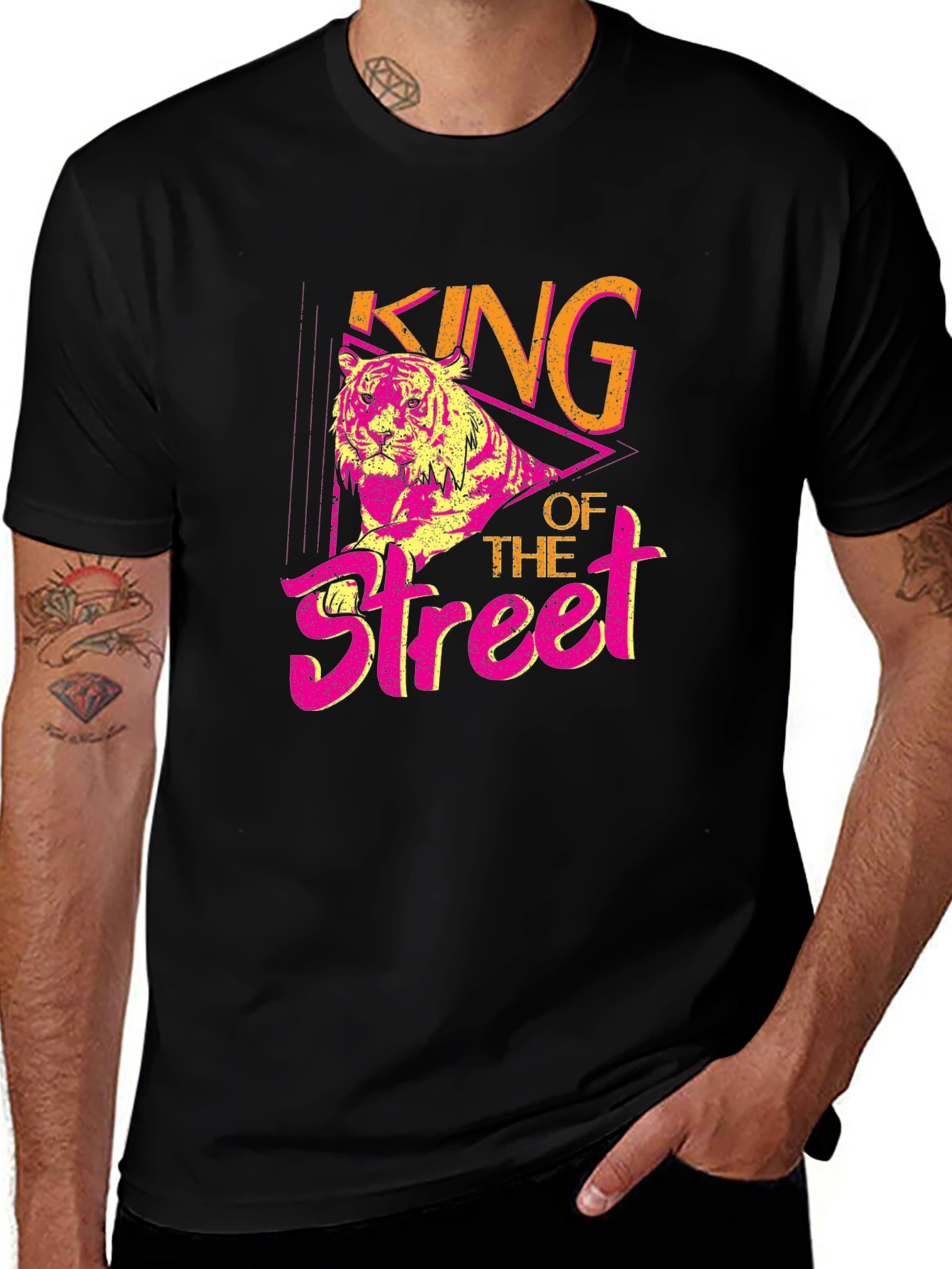 Variant 29 of King of the Street Graphic Tee - Men's Black T-Shirt