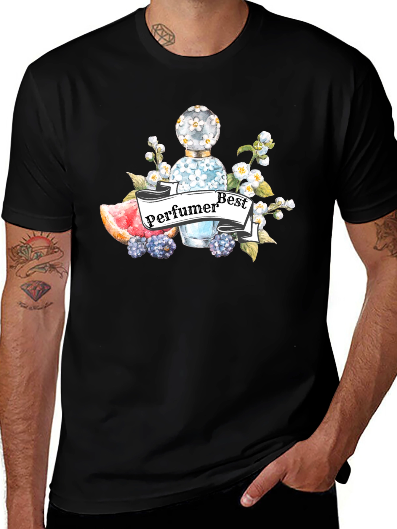Best Perfumer T-Shirt - Stylish Floral Design
