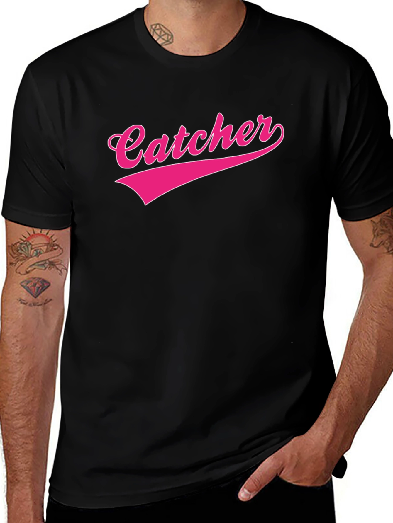 Variant 16 of Catcher Graphic Tee - Baseball Inspired T-Shirt
