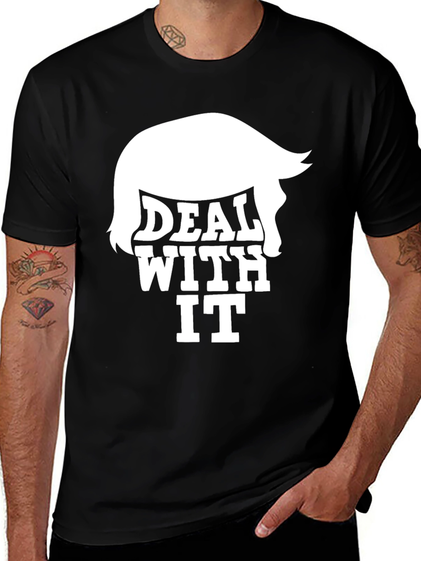 Deal With It Trump Hair T-Shirt