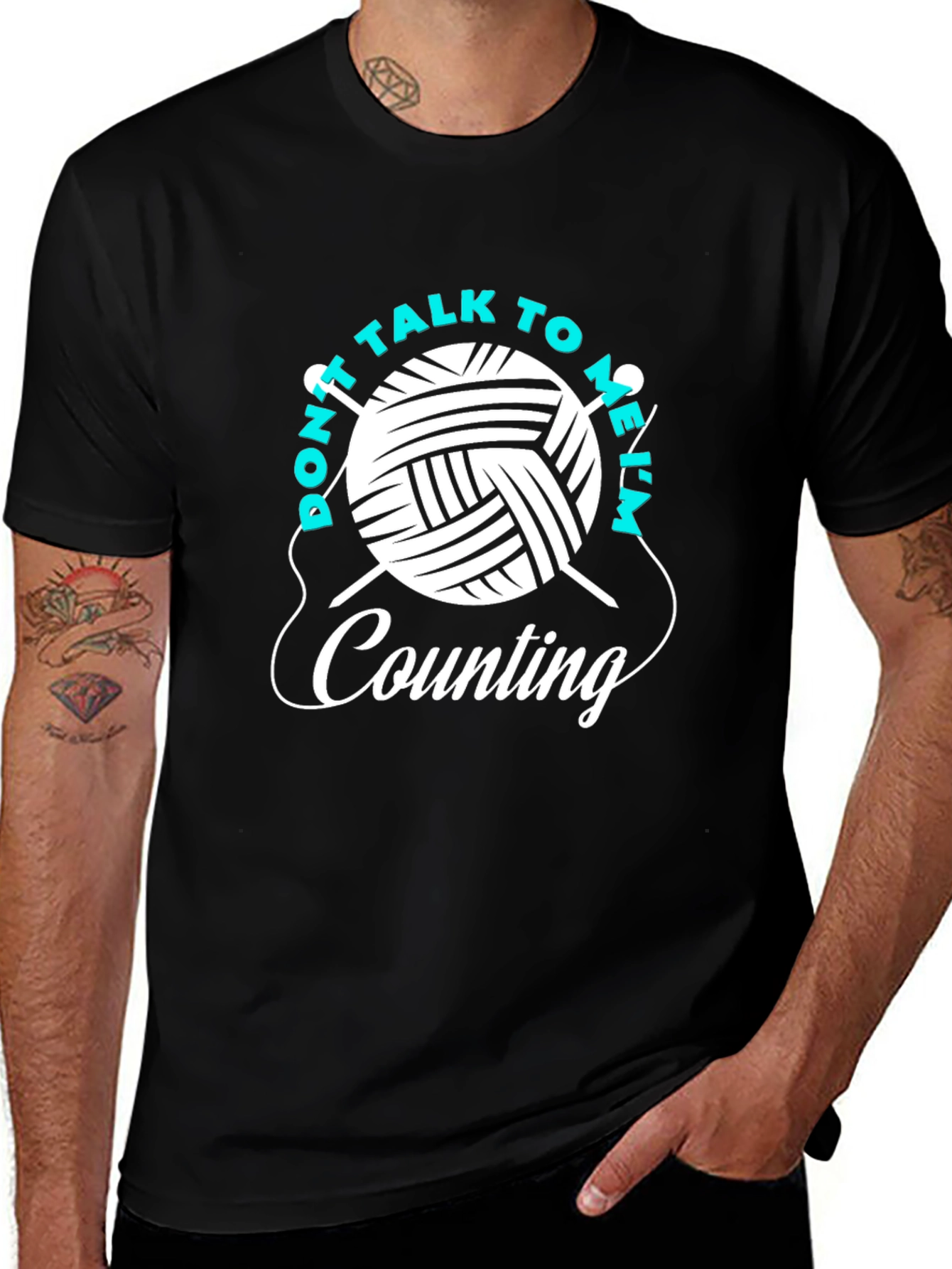 Don't Talk To Me I'm Counting Knitting T-Shirt