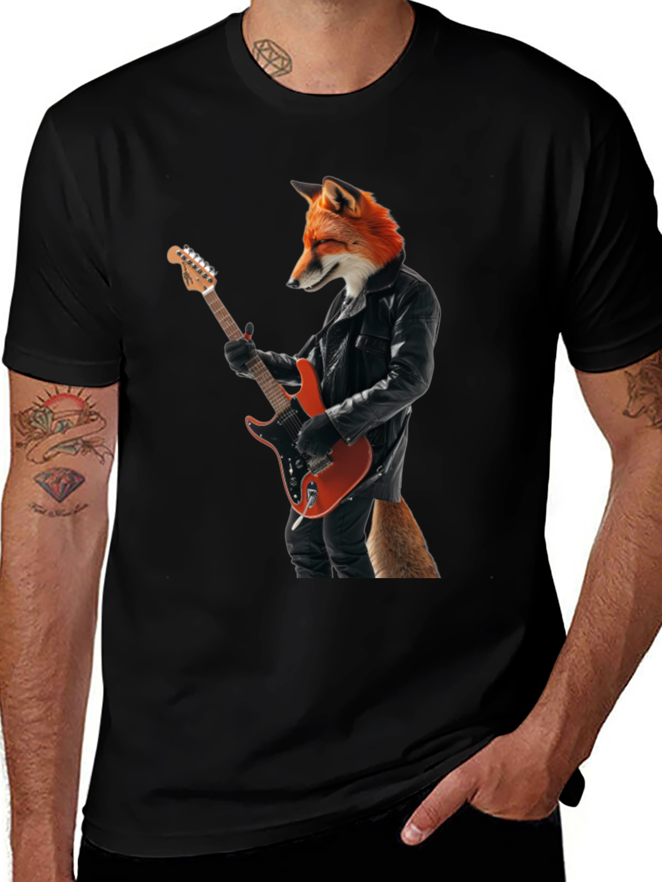 Variant 5 of Fox Rocker T-Shirt - Cool Graphic Tee