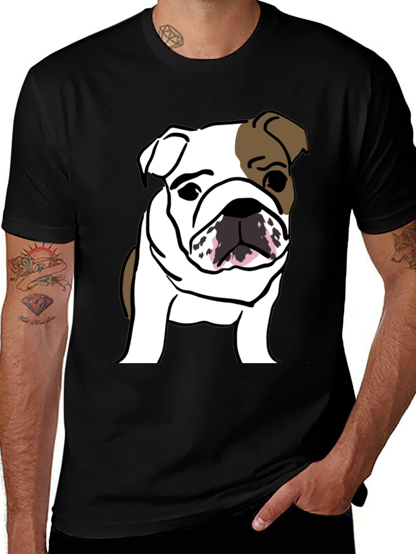 Variant 21 of Bulldog Graphic Tee - Cute Dog Lover T-Shirt
