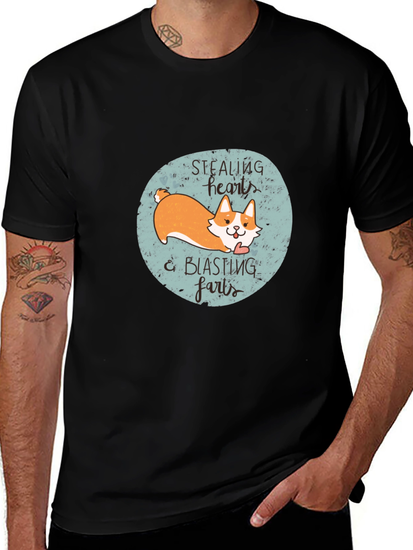 Variant 4 of Stealing Hearts Corgi T-Shirt
