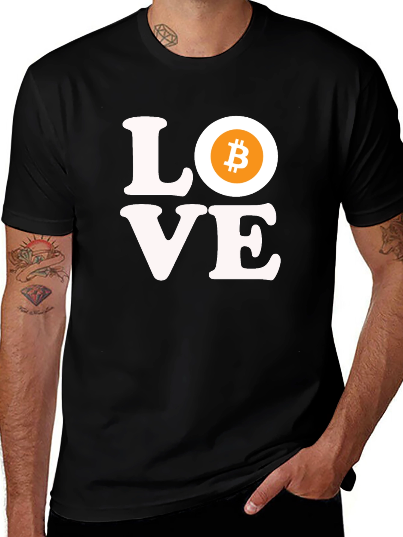 Bitcoin Love T-Shirt - Crypto Enthusiast Tee